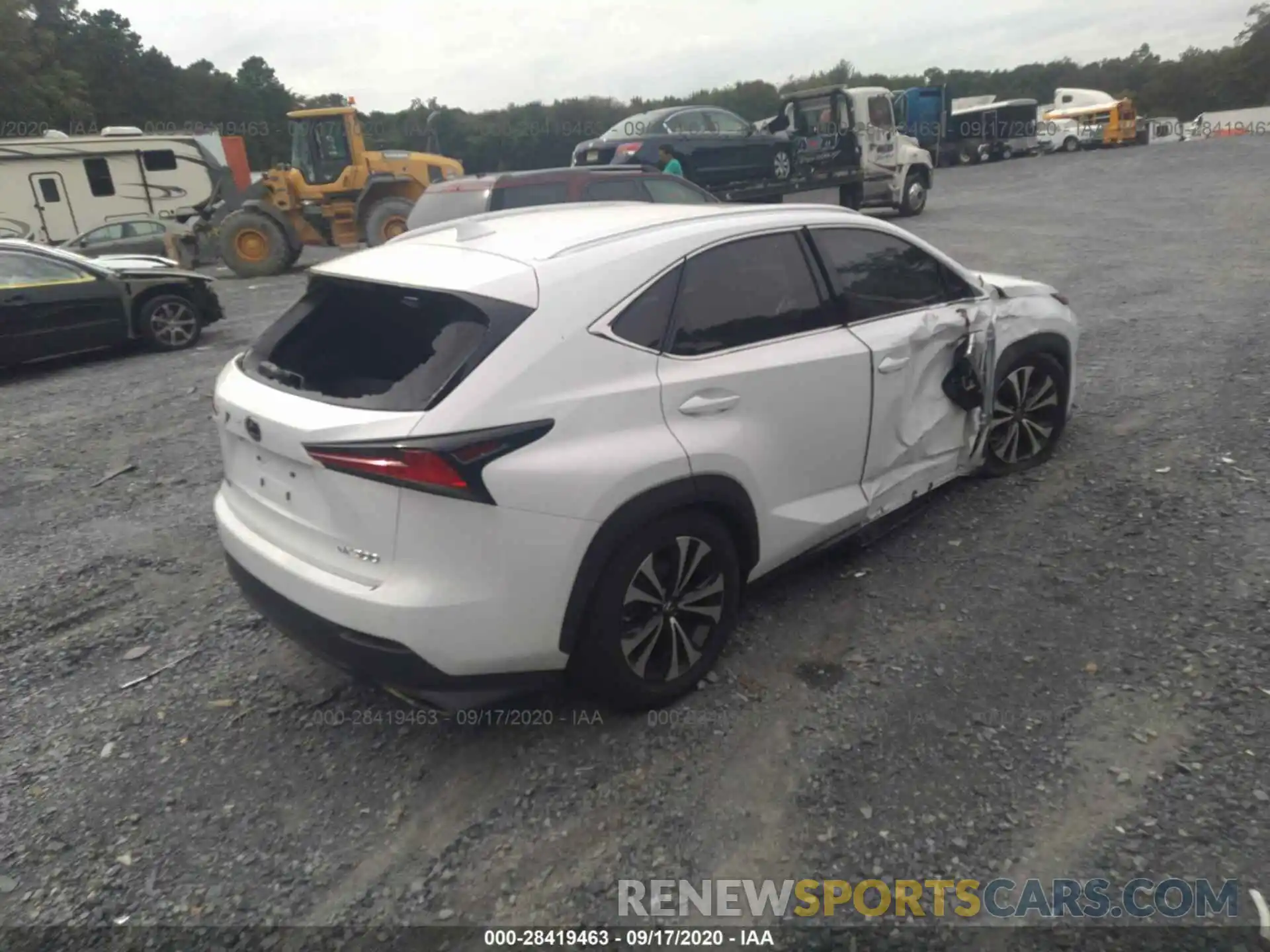 4 Фотография поврежденного автомобиля JTJSARDZ5L5014340 LEXUS NX 2020
