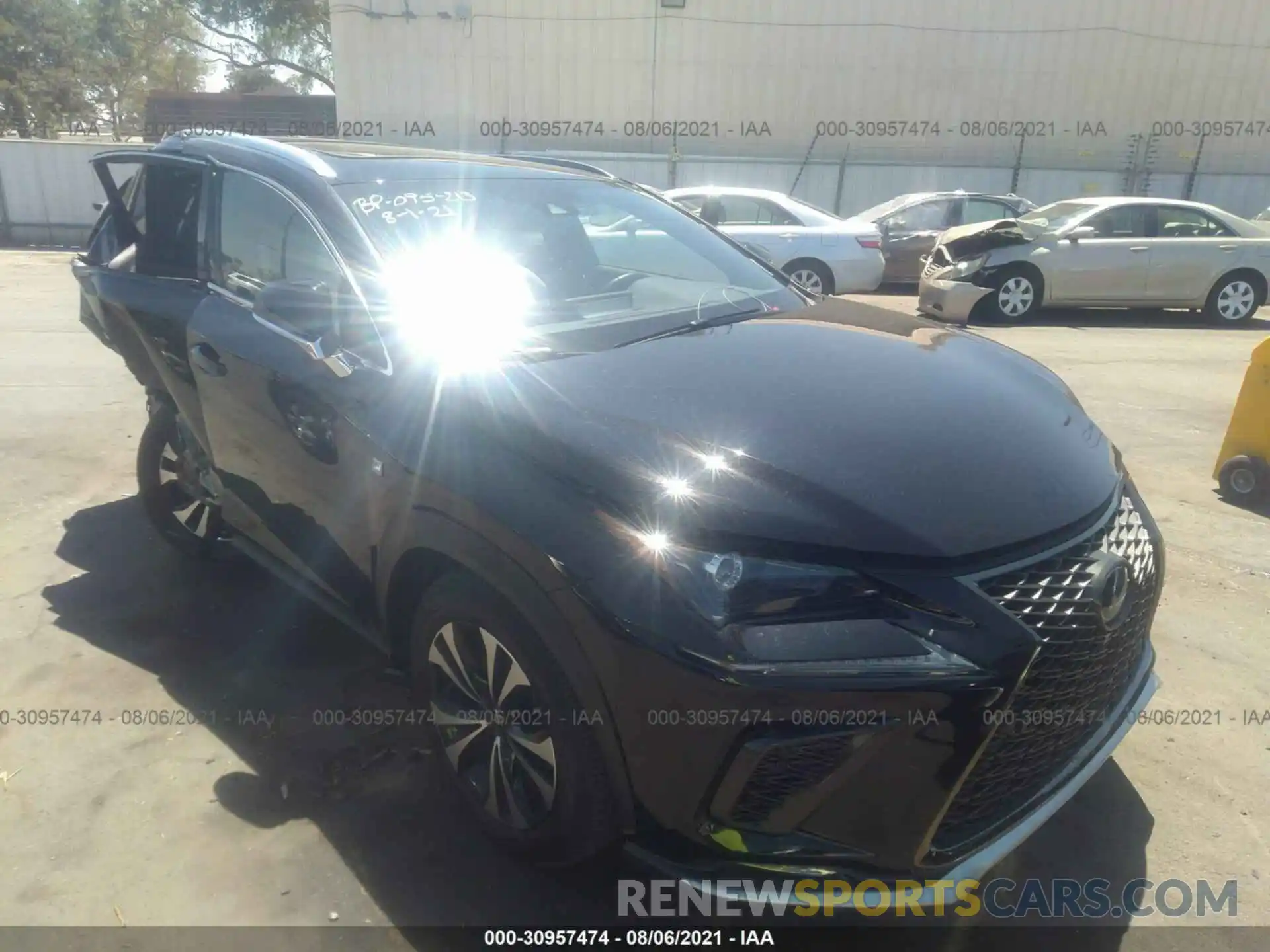 1 Photograph of a damaged car JTJSARDZ6L2235947 LEXUS NX 2020