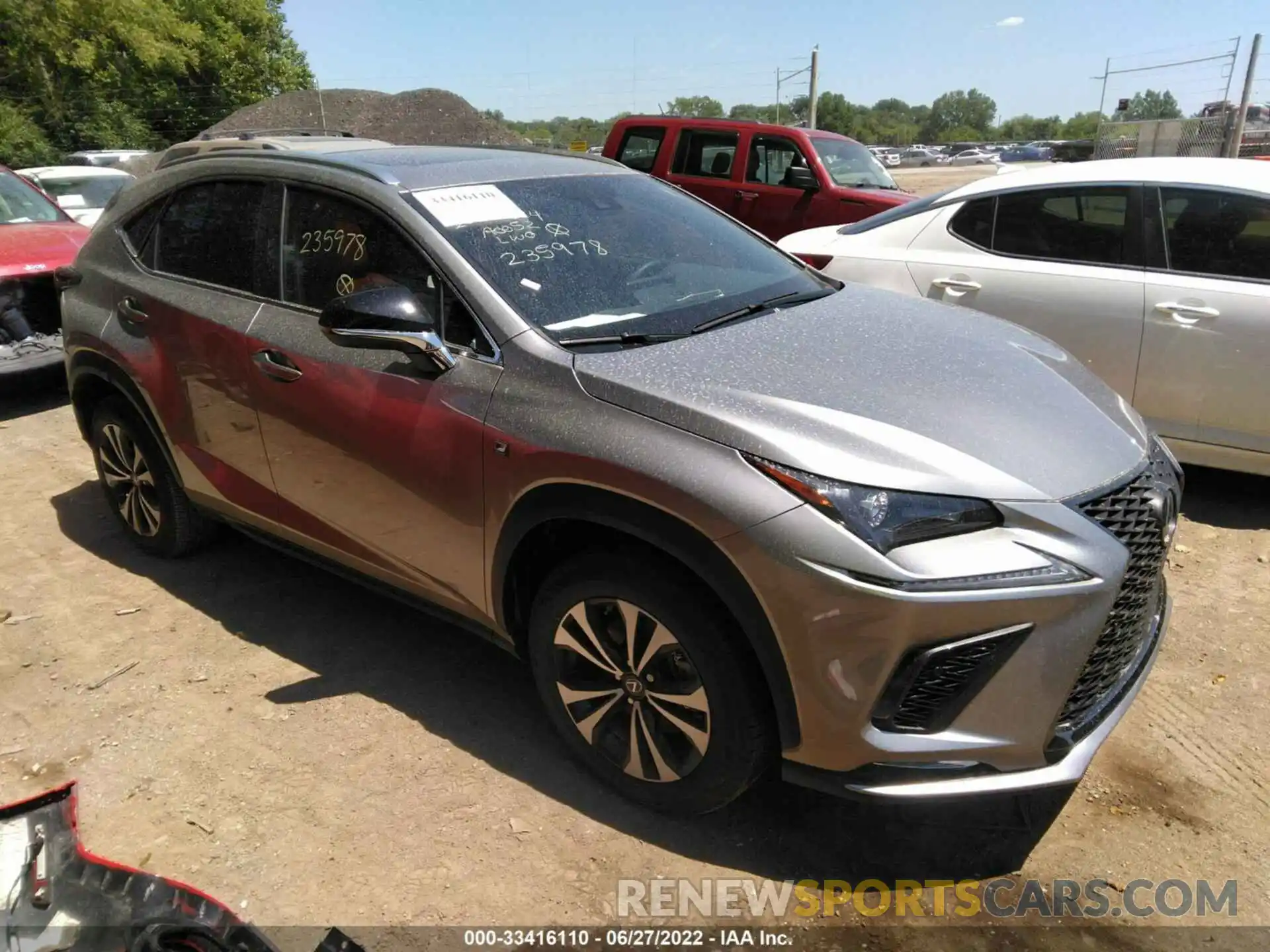 1 Photograph of a damaged car JTJSARDZ6L2235978 LEXUS NX 2020