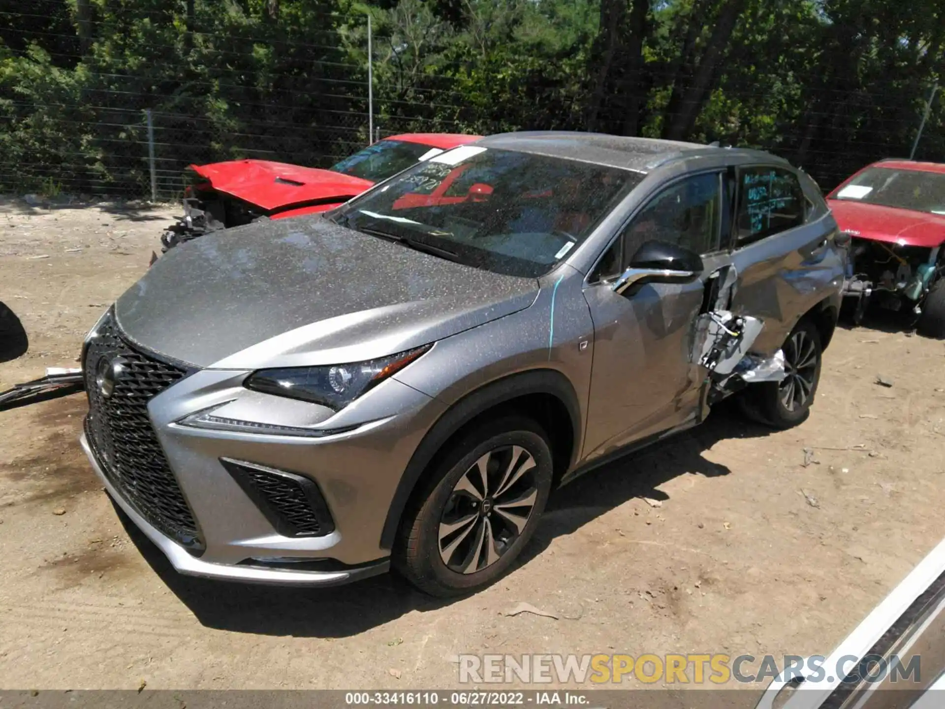 2 Photograph of a damaged car JTJSARDZ6L2235978 LEXUS NX 2020