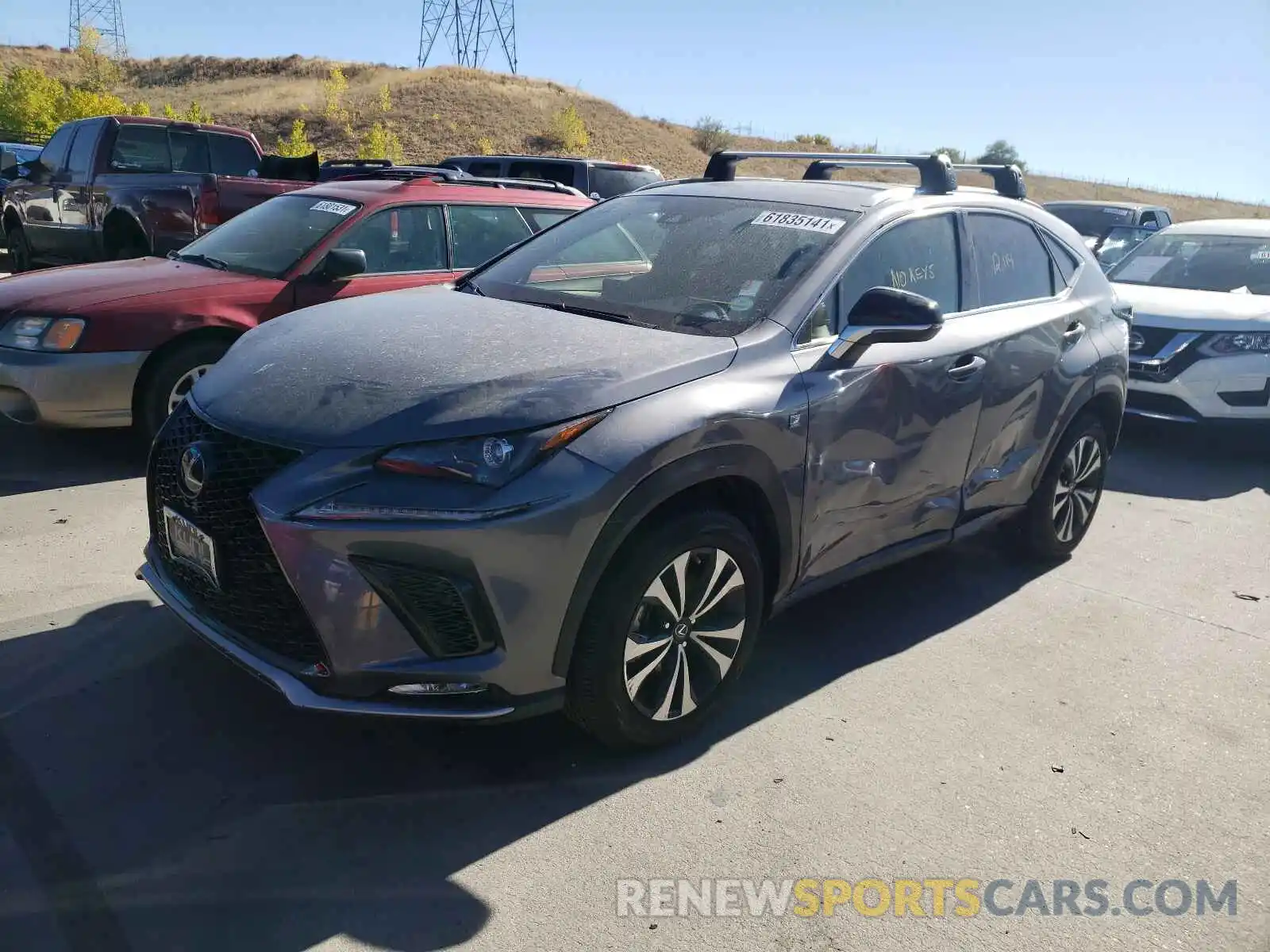 2 Фотография поврежденного автомобиля JTJSARDZ6L5010605 LEXUS NX 2020