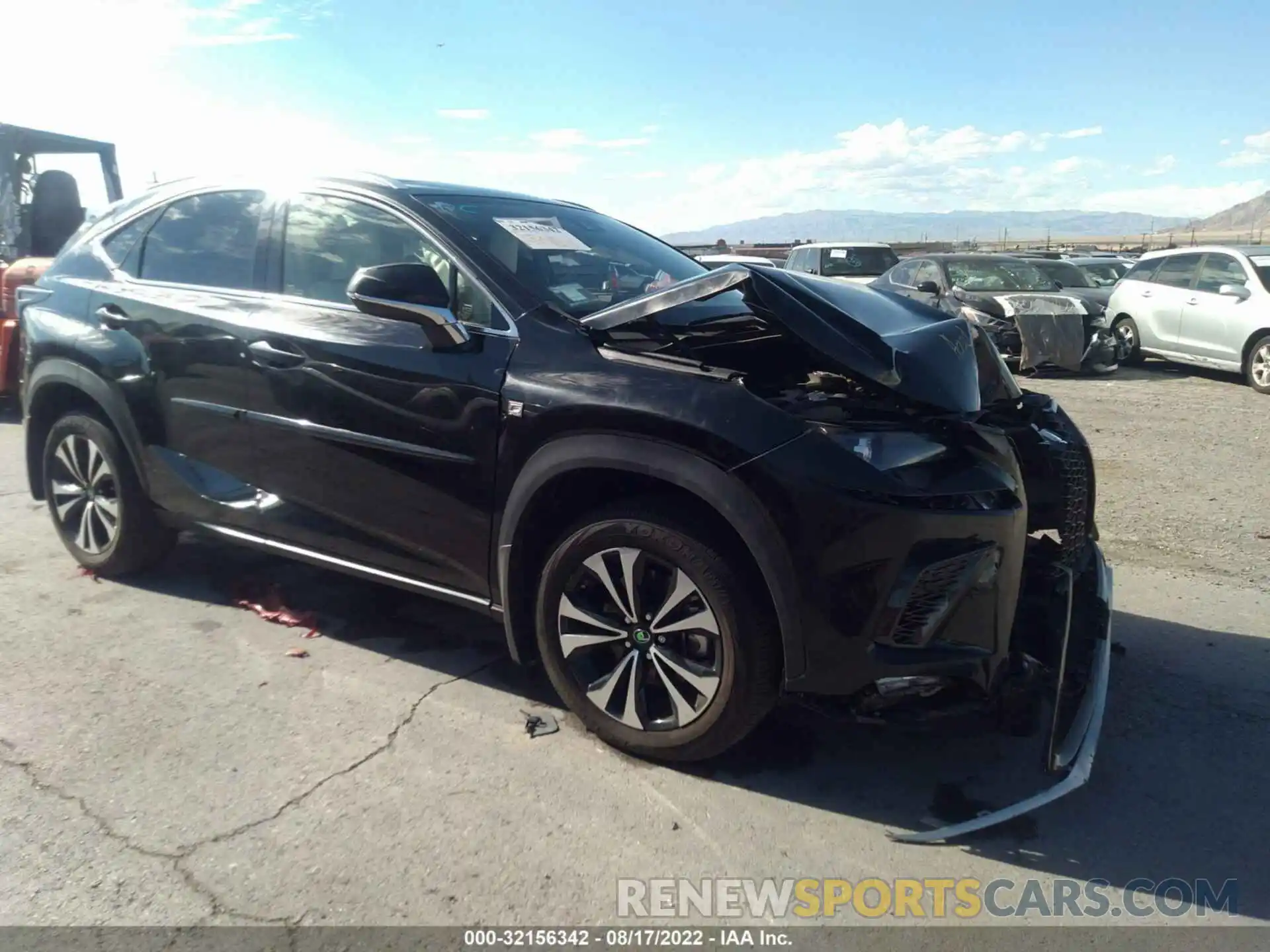 1 Photograph of a damaged car JTJSARDZ7L2235648 LEXUS NX 2020