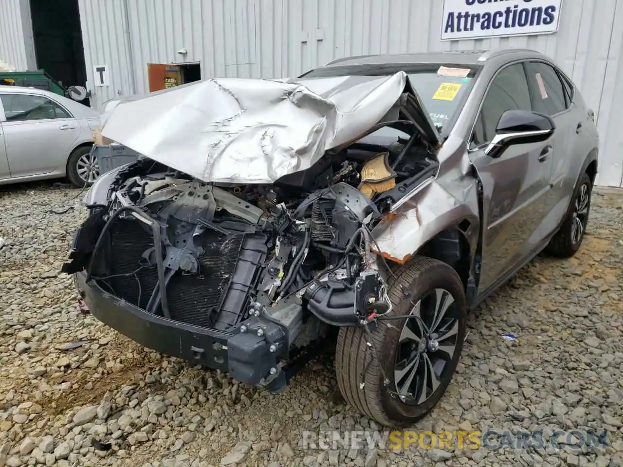 2 Фотография поврежденного автомобиля JTJSARDZ8L2220317 LEXUS NX 2020