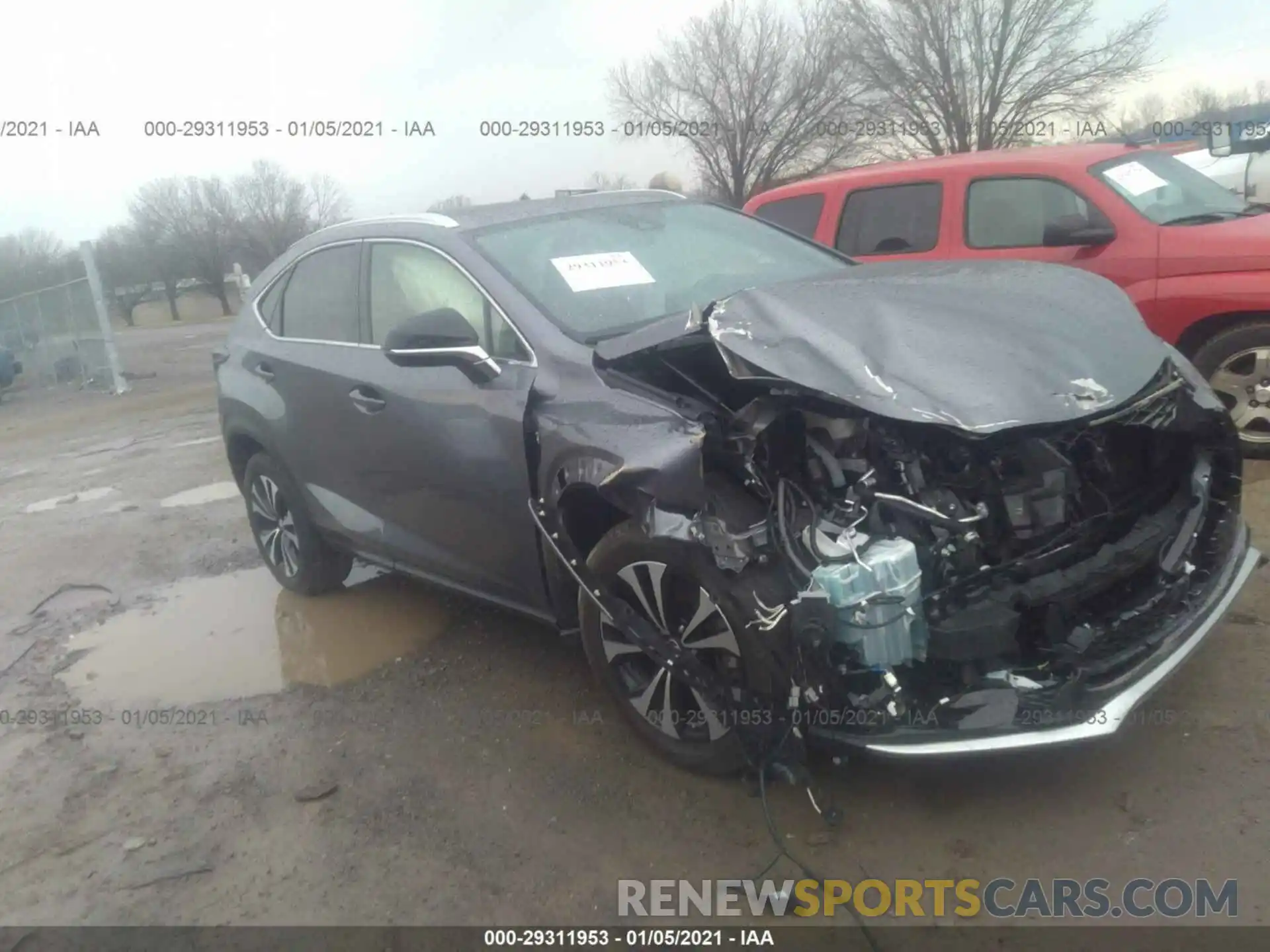 1 Photograph of a damaged car JTJSARDZ8L2222021 LEXUS NX 2020