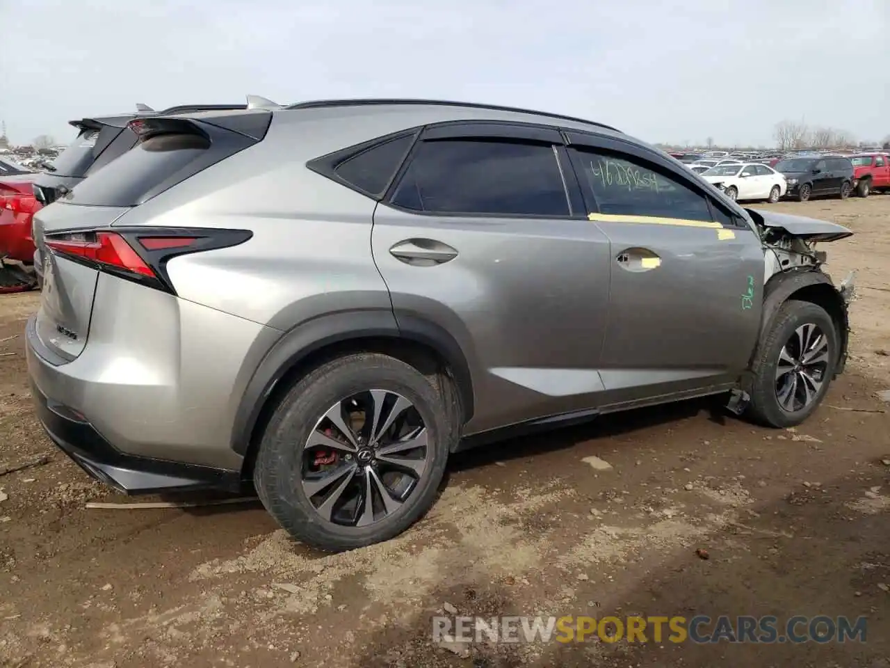 3 Фотография поврежденного автомобиля JTJSARDZ8L5001498 LEXUS NX 2020