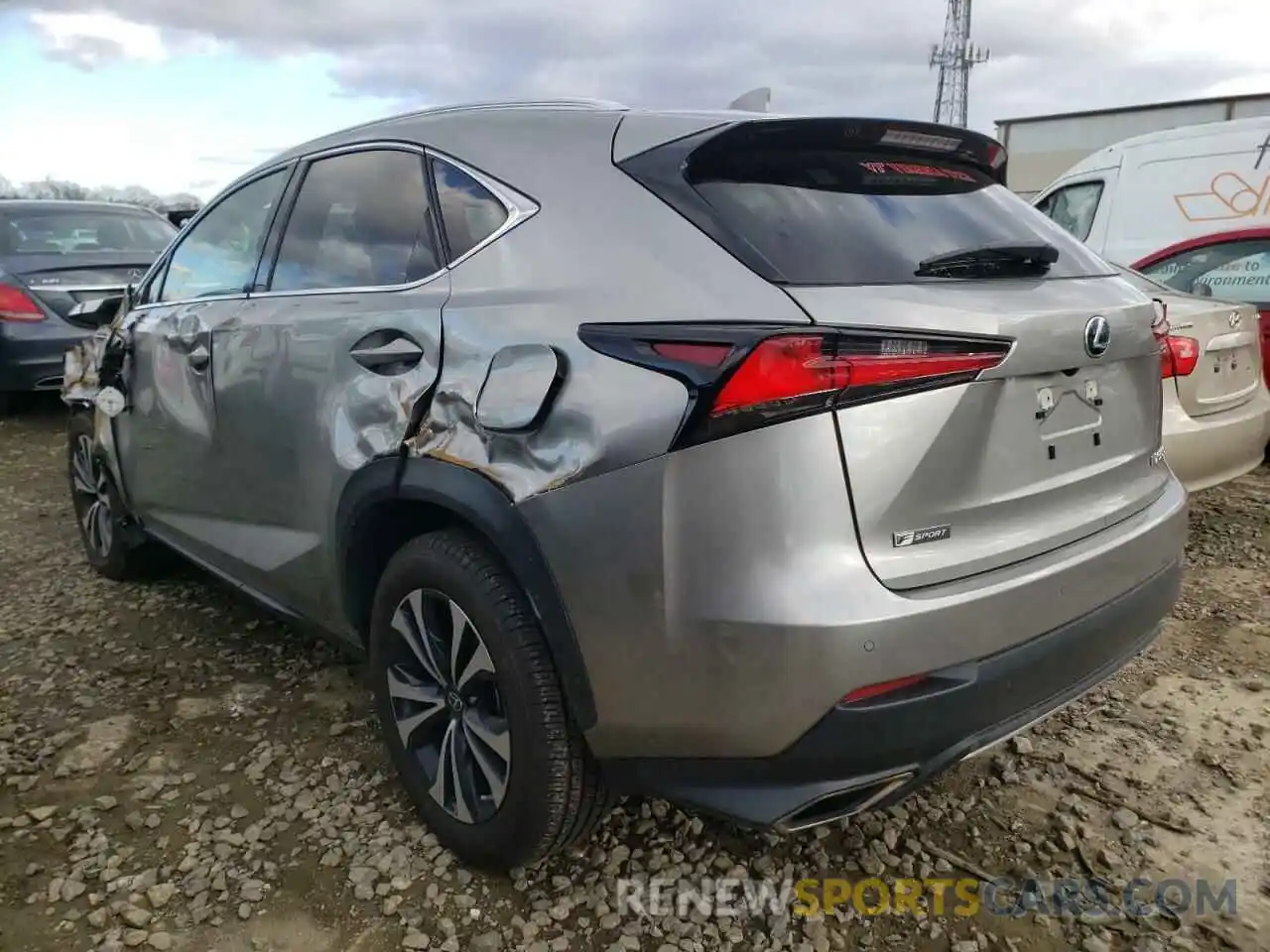 3 Фотография поврежденного автомобиля JTJSARDZ8L5002439 LEXUS NX 2020