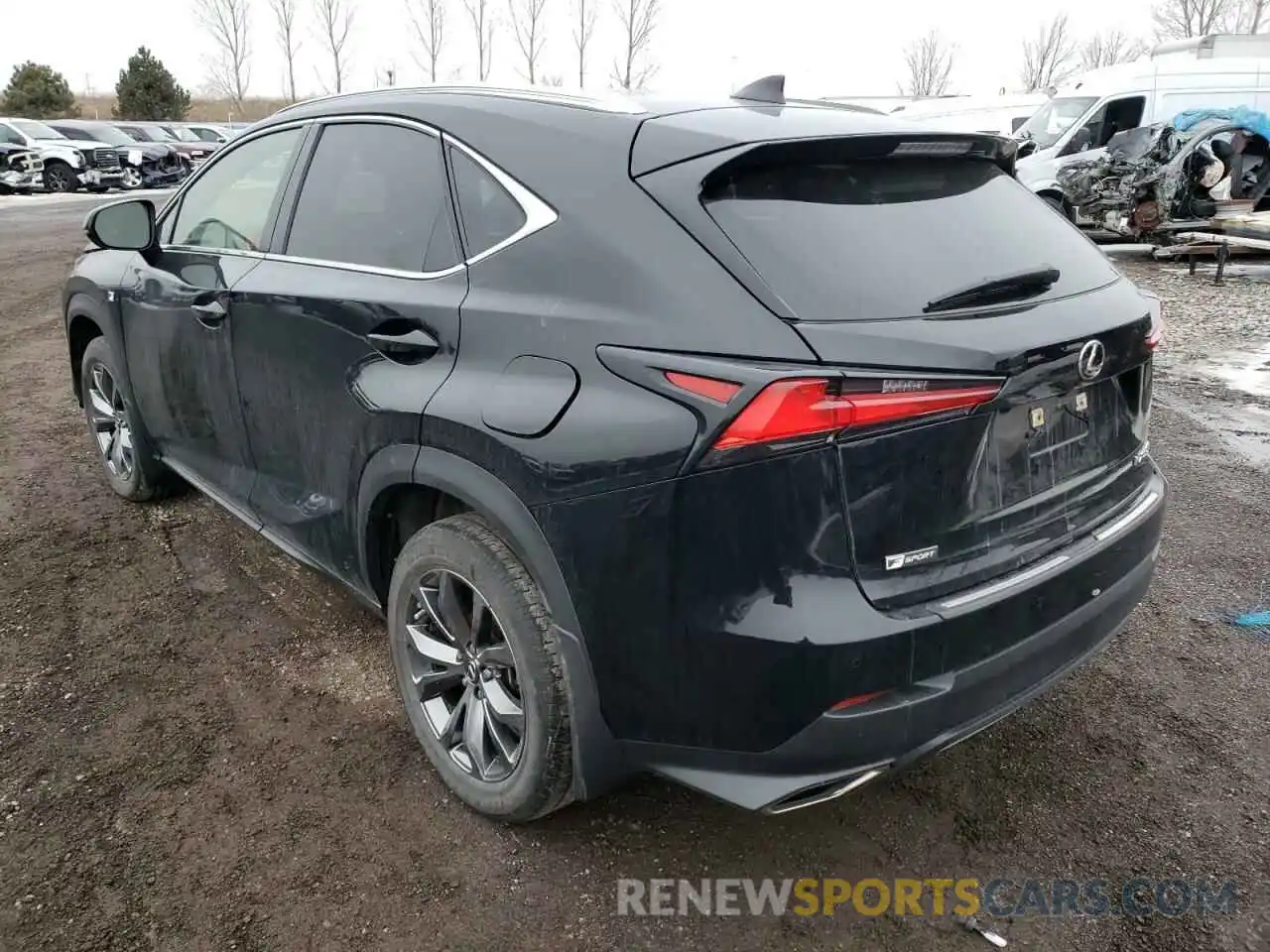 3 Фотография поврежденного автомобиля JTJSARDZ8L5003140 LEXUS NX 2020