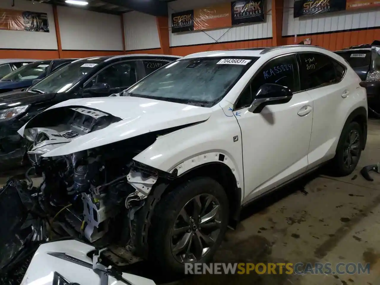 2 Фотография поврежденного автомобиля JTJSARDZ8L5005115 LEXUS NX 2020