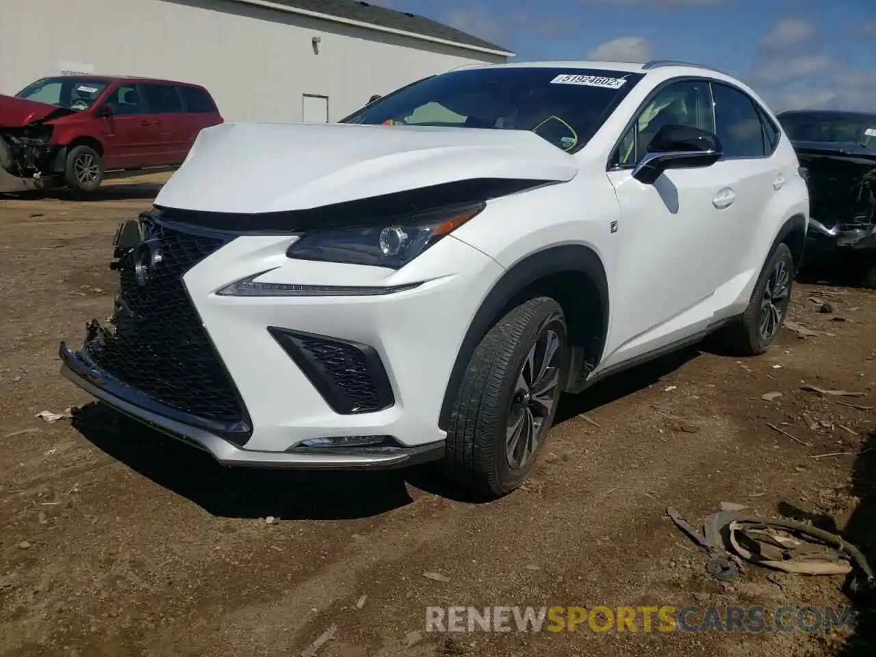 2 Фотография поврежденного автомобиля JTJSARDZ9L2218902 LEXUS NX 2020