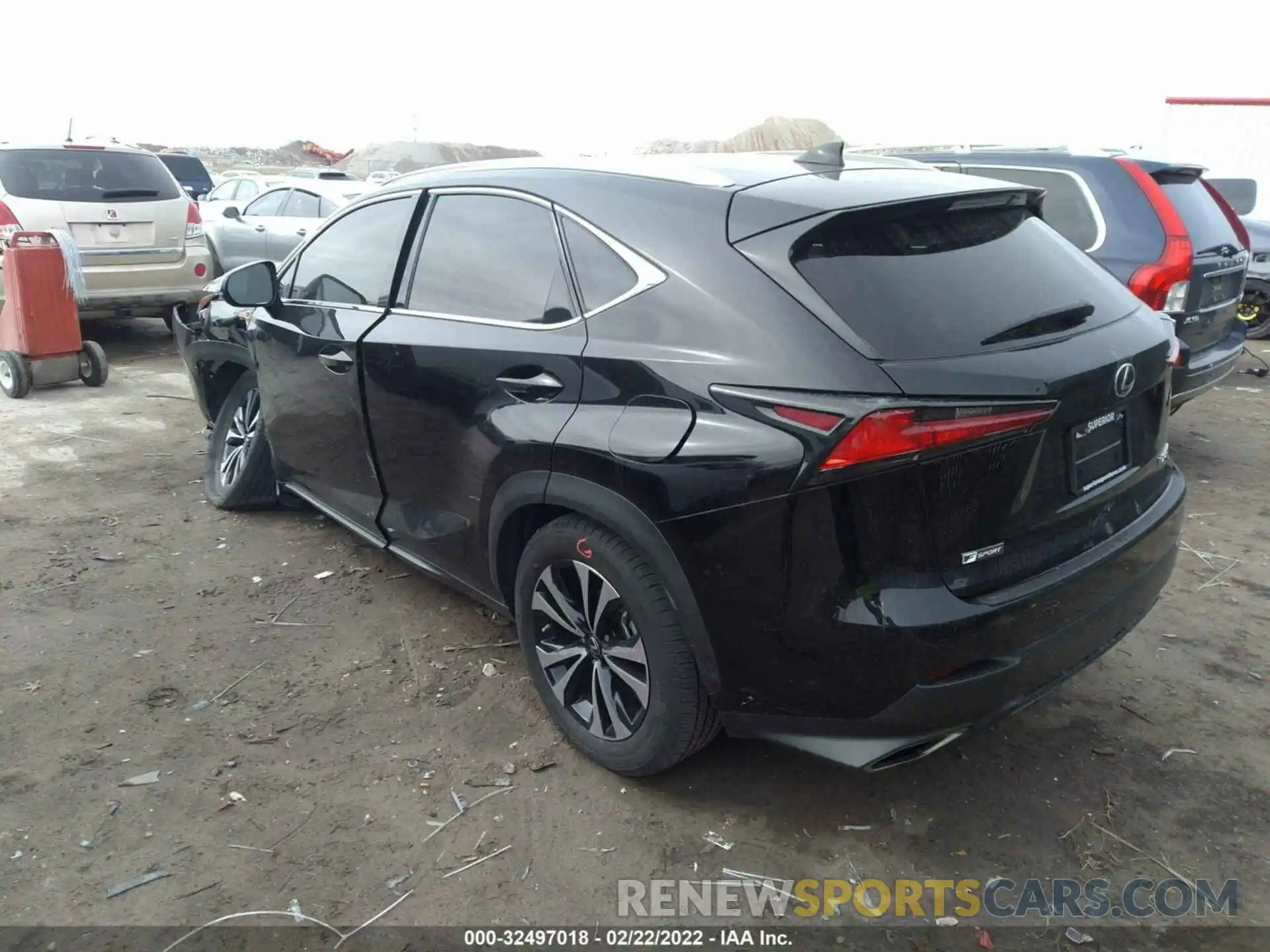 3 Фотография поврежденного автомобиля JTJSARDZ9L5004832 LEXUS NX 2020