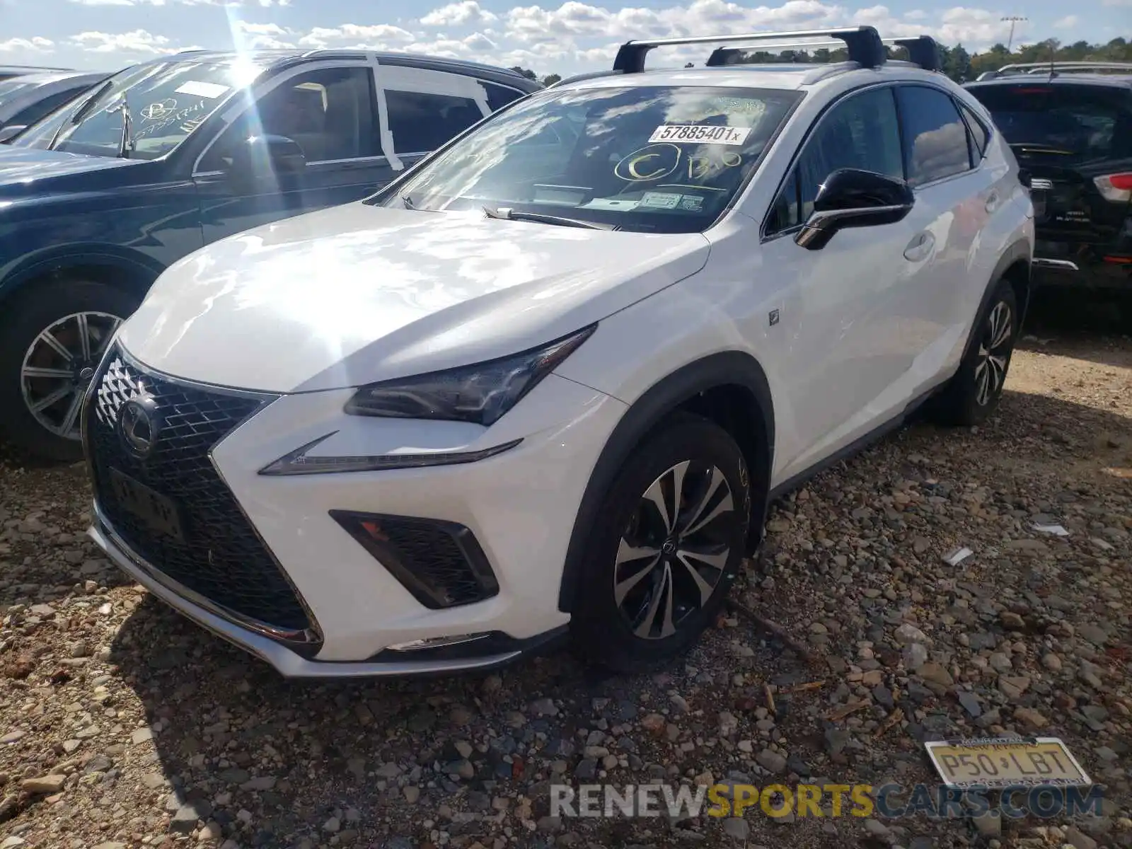 2 Фотография поврежденного автомобиля JTJSARDZXL5012955 LEXUS NX 2020