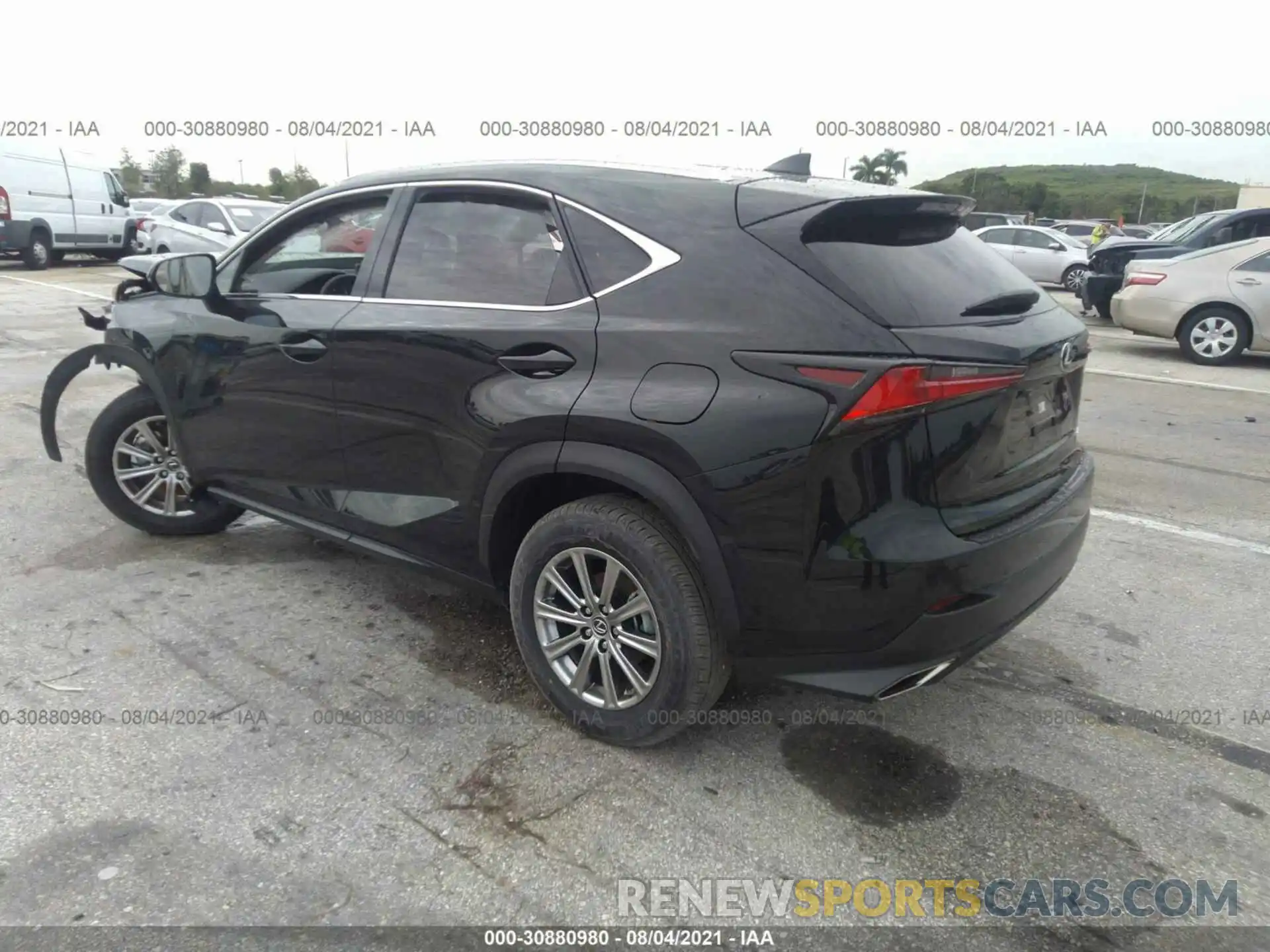 3 Фотография поврежденного автомобиля JTJDARBZ0M2197273 LEXUS NX 2021