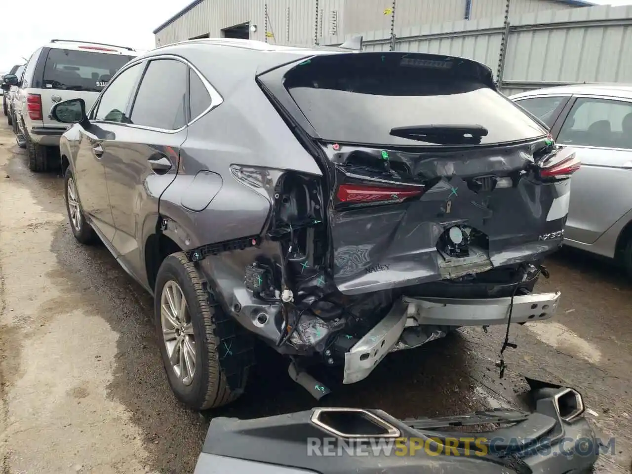 3 Фотография поврежденного автомобиля JTJDARBZ1M2179400 LEXUS NX 2021