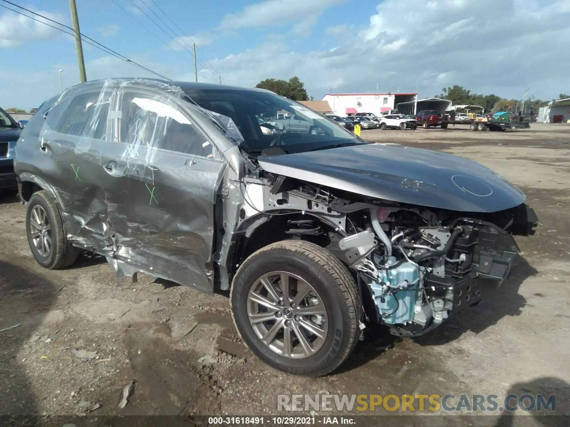 1 Photograph of a damaged car JTJDARBZ1M2191661 LEXUS NX 2021