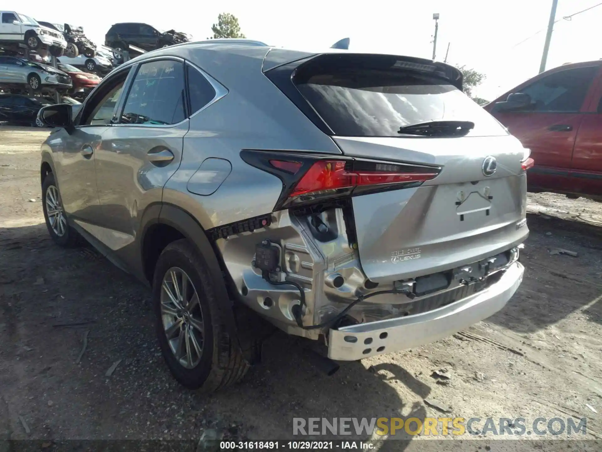 3 Photograph of a damaged car JTJDARBZ1M2191661 LEXUS NX 2021