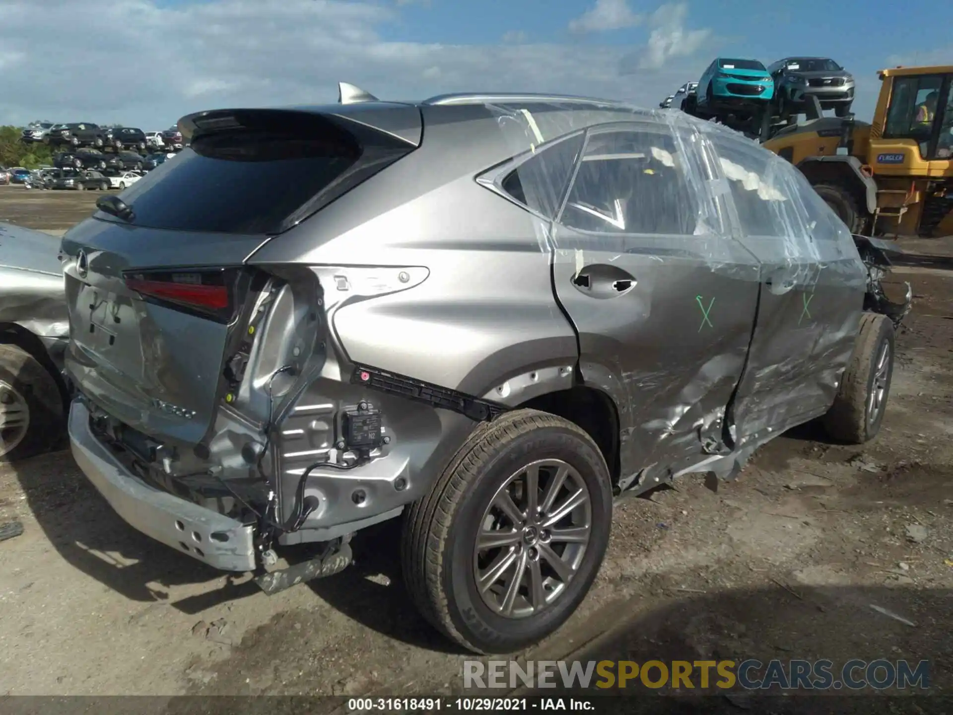 4 Photograph of a damaged car JTJDARBZ1M2191661 LEXUS NX 2021