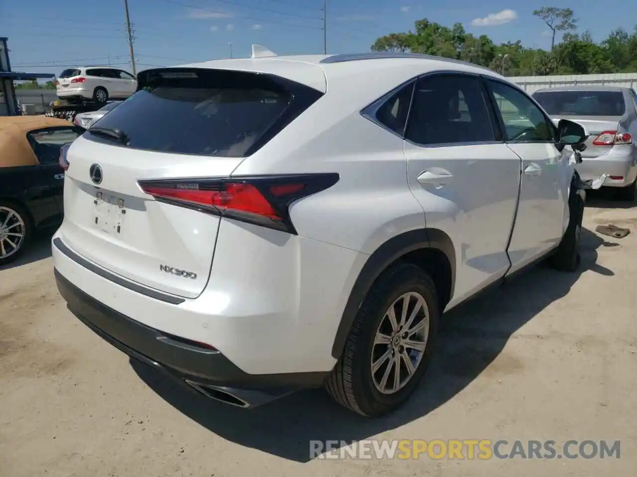 4 Фотография поврежденного автомобиля JTJDARBZ1M5020987 LEXUS NX 2021