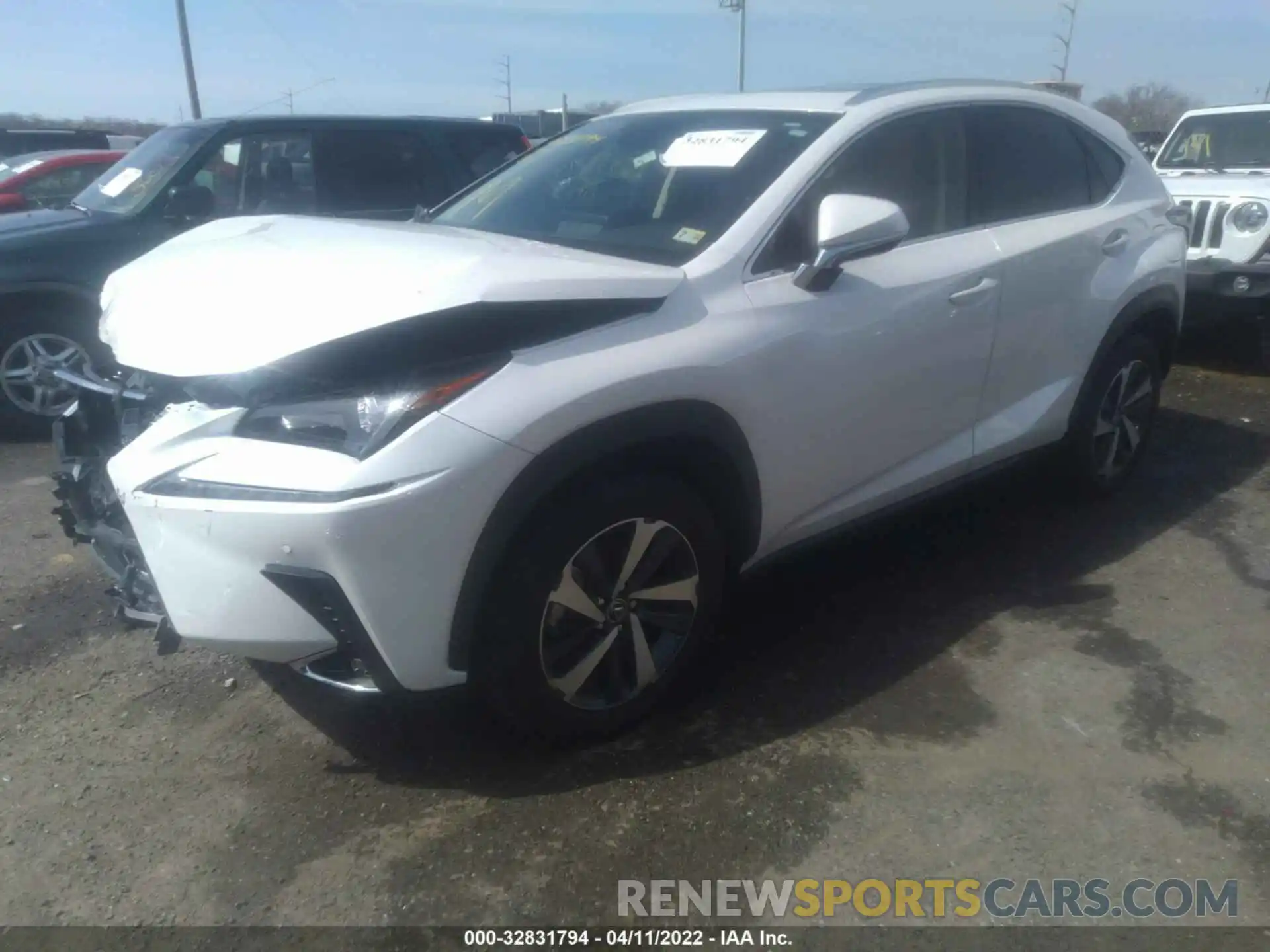 2 Photograph of a damaged car JTJDARBZ1M5031441 LEXUS NX 2021