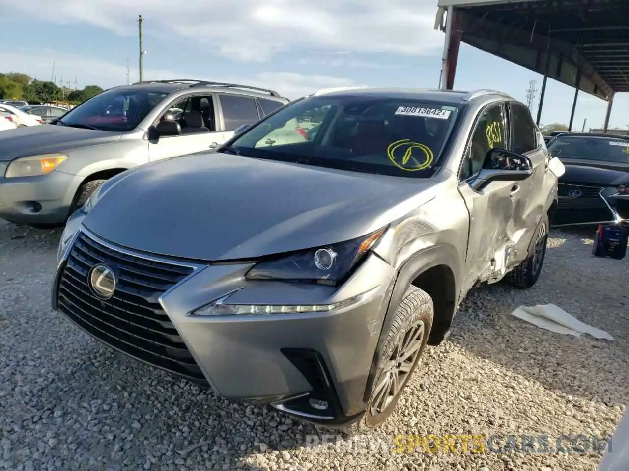 2 Фотография поврежденного автомобиля JTJDARBZ2M2183911 LEXUS NX 2021