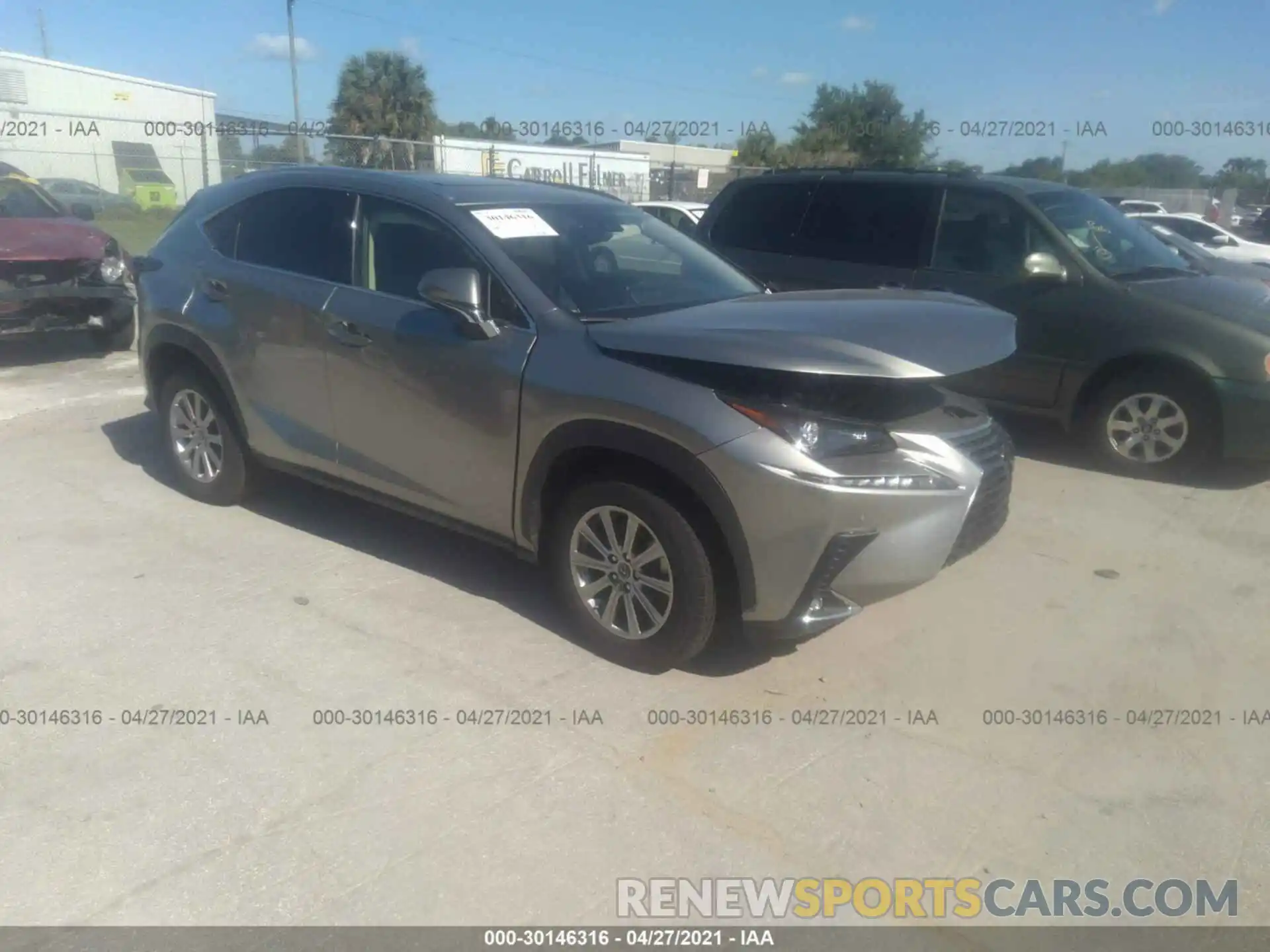 1 Photograph of a damaged car JTJDARBZ2M2186615 LEXUS NX 2021