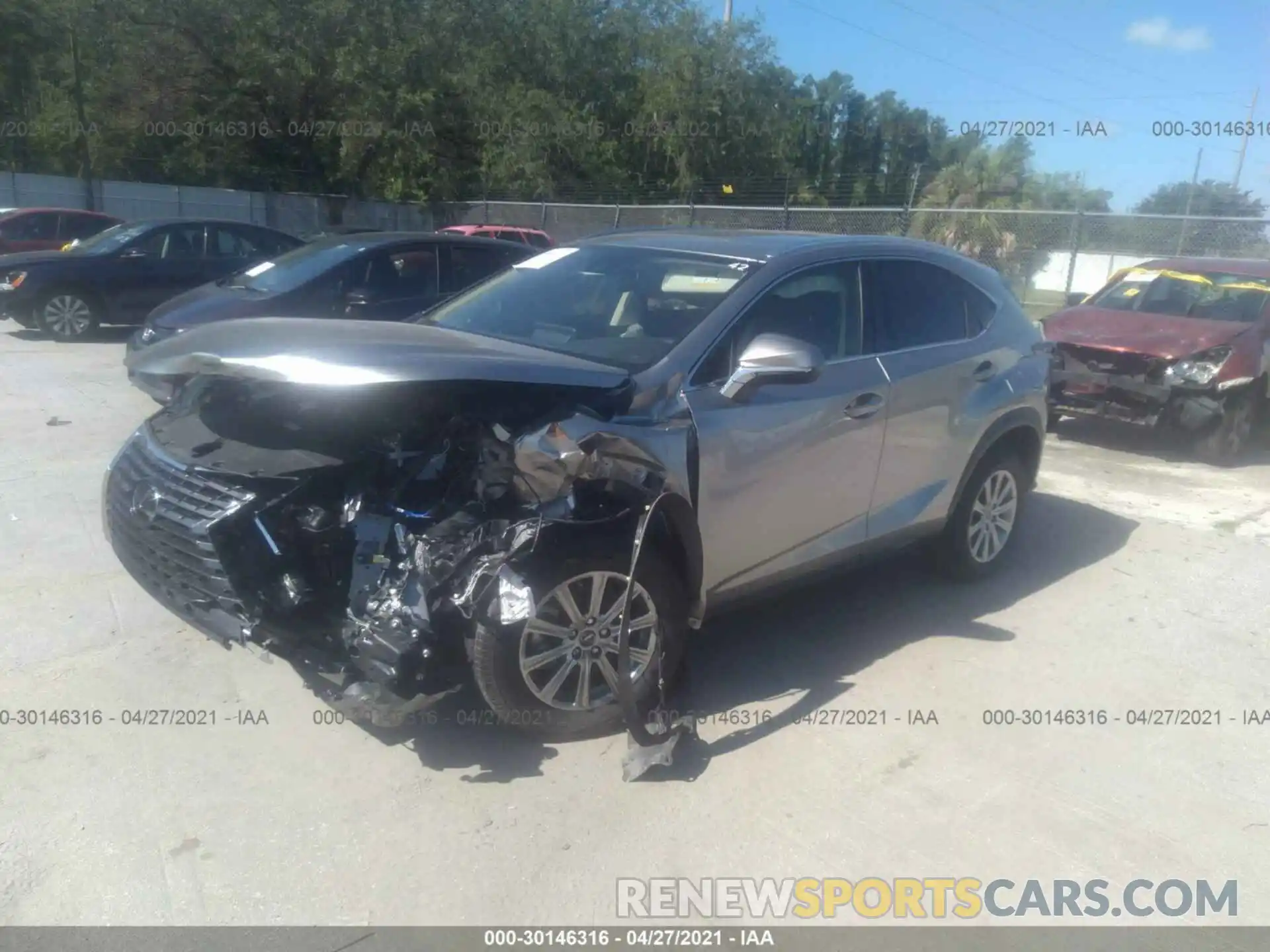 2 Photograph of a damaged car JTJDARBZ2M2186615 LEXUS NX 2021