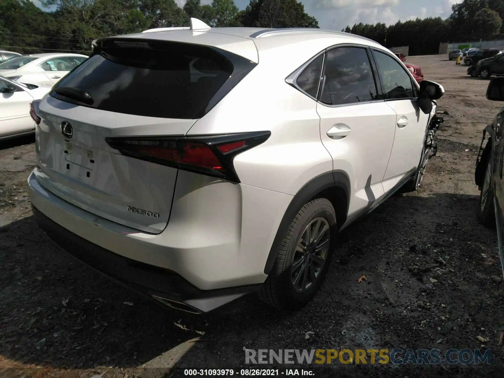 4 Фотография поврежденного автомобиля JTJDARBZ2M5031223 LEXUS NX 2021