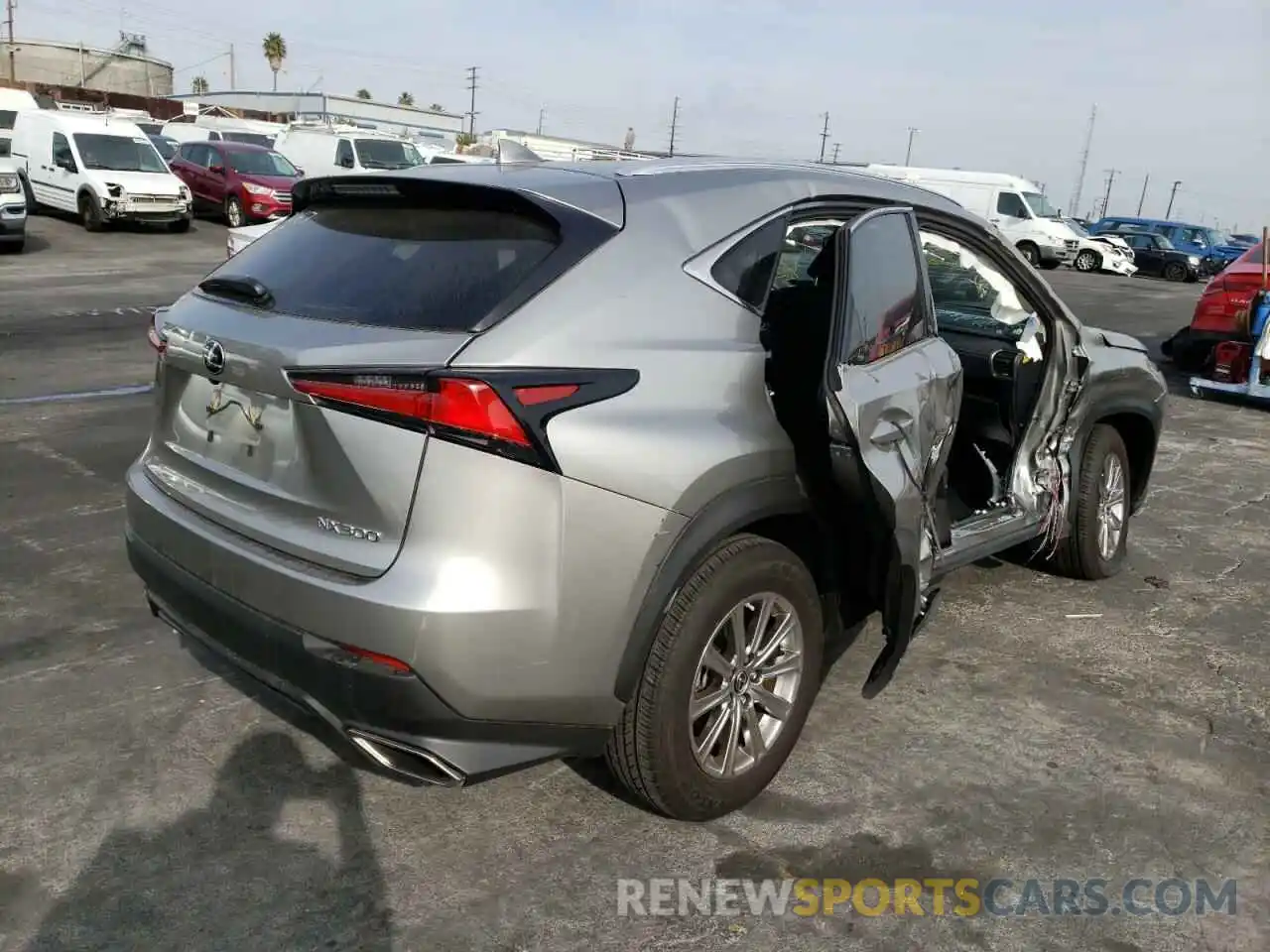 4 Фотография поврежденного автомобиля JTJDARBZ3M2180001 LEXUS NX 2021