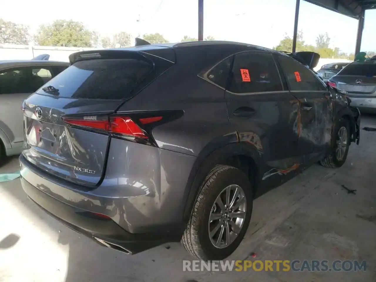 4 Фотография поврежденного автомобиля JTJDARBZ3M2188602 LEXUS NX 2021