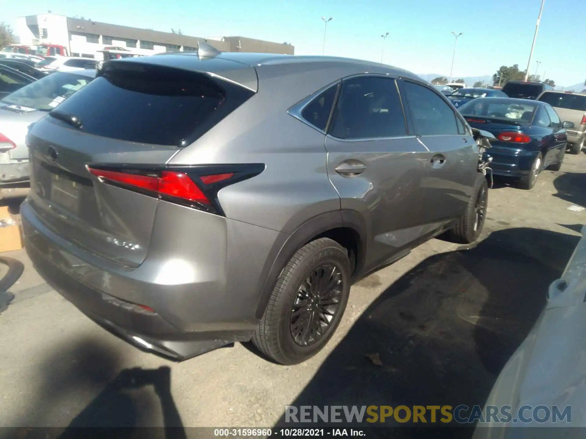 4 Фотография поврежденного автомобиля JTJDARBZ3M2190253 LEXUS NX 2021