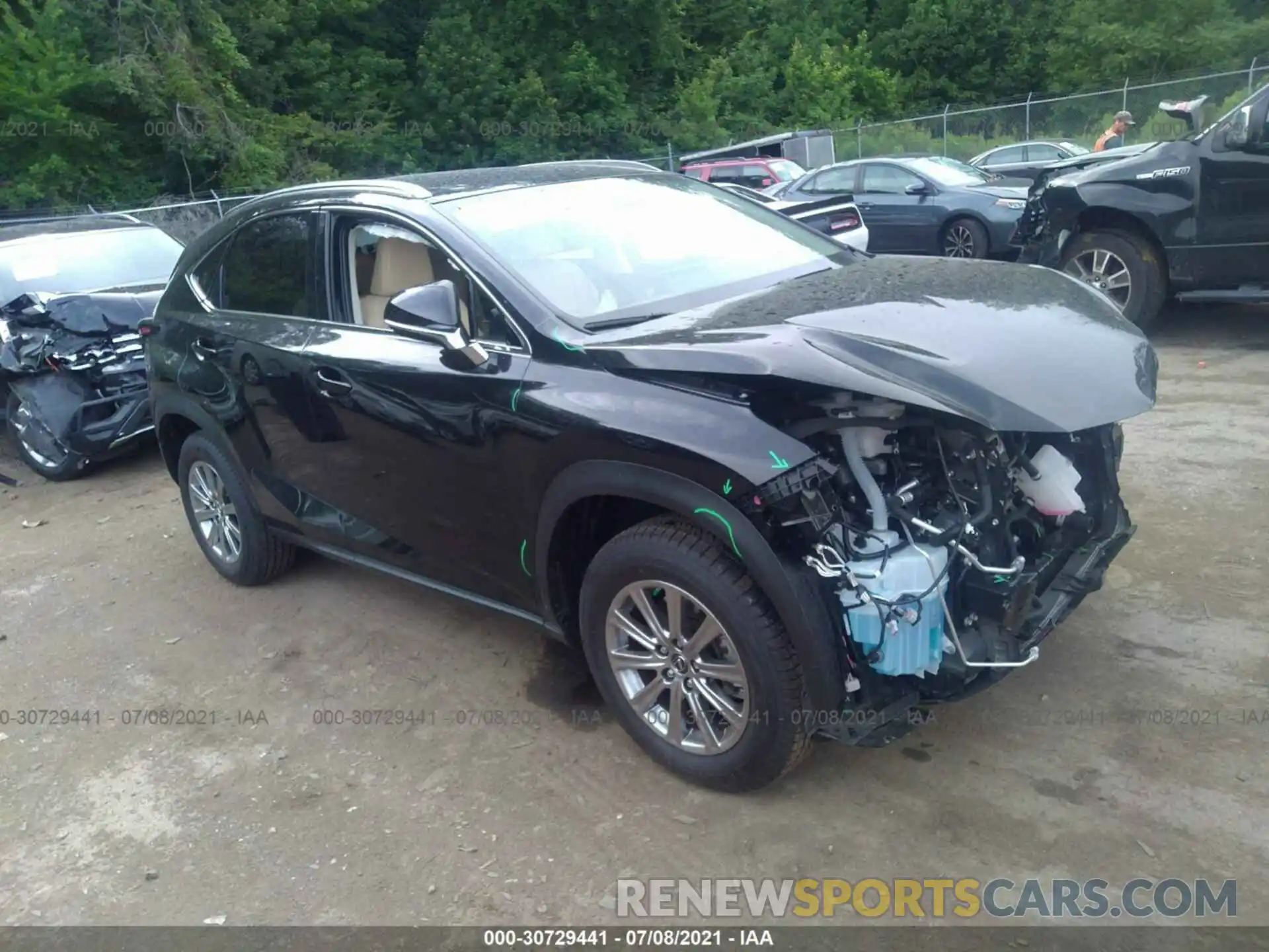 1 Photograph of a damaged car JTJDARBZ3M2190902 LEXUS NX 2021