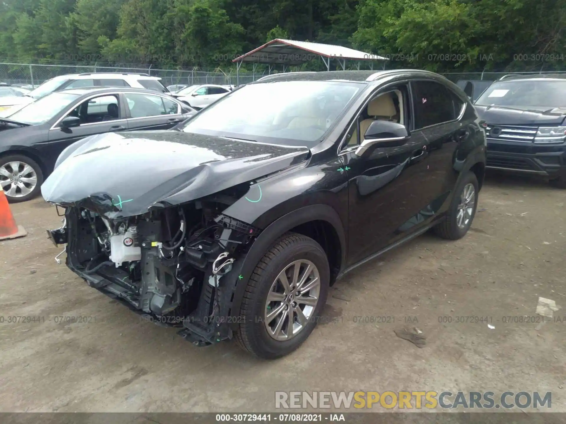 2 Фотография поврежденного автомобиля JTJDARBZ3M2190902 LEXUS NX 2021