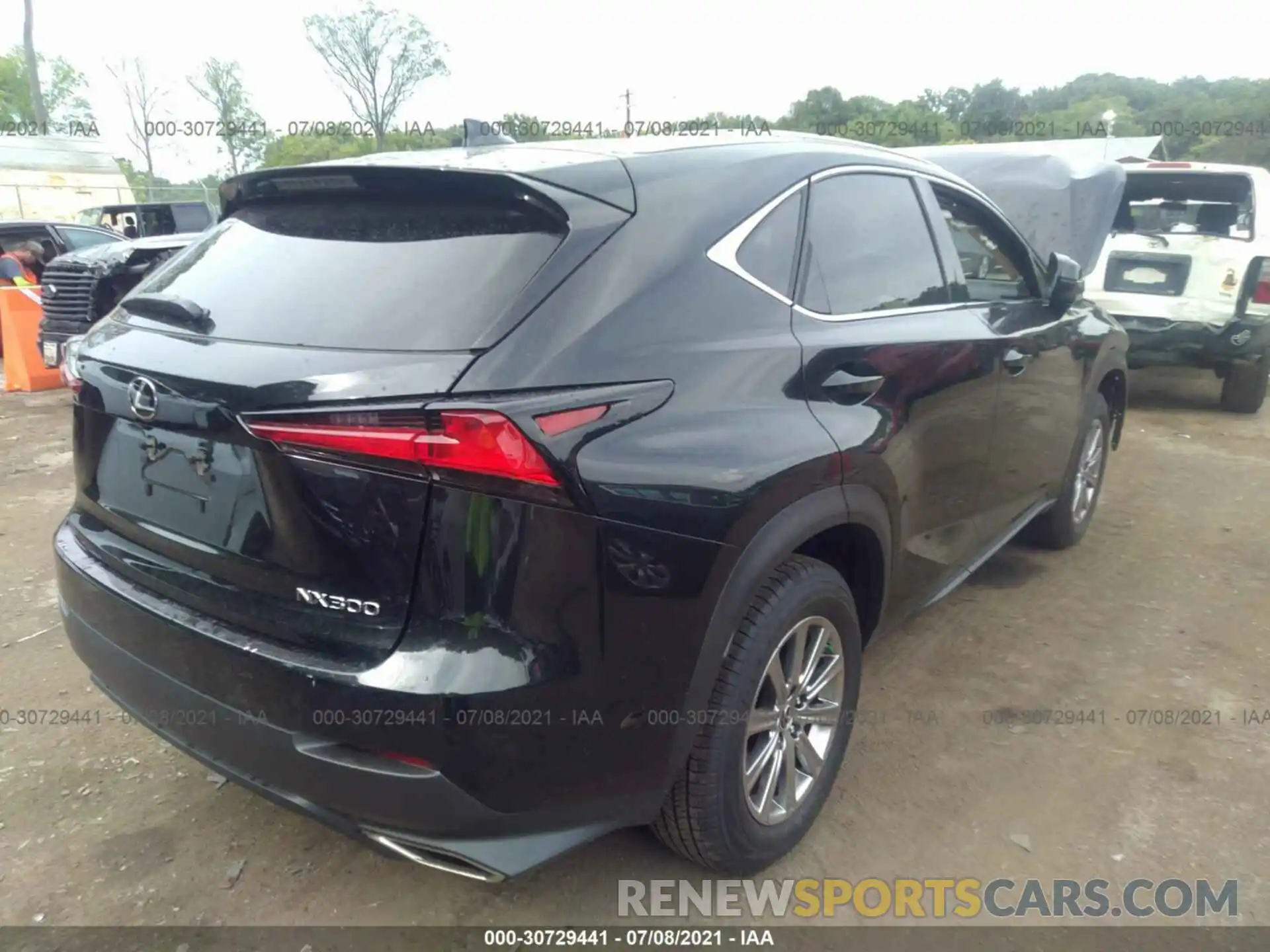 4 Фотография поврежденного автомобиля JTJDARBZ3M2190902 LEXUS NX 2021