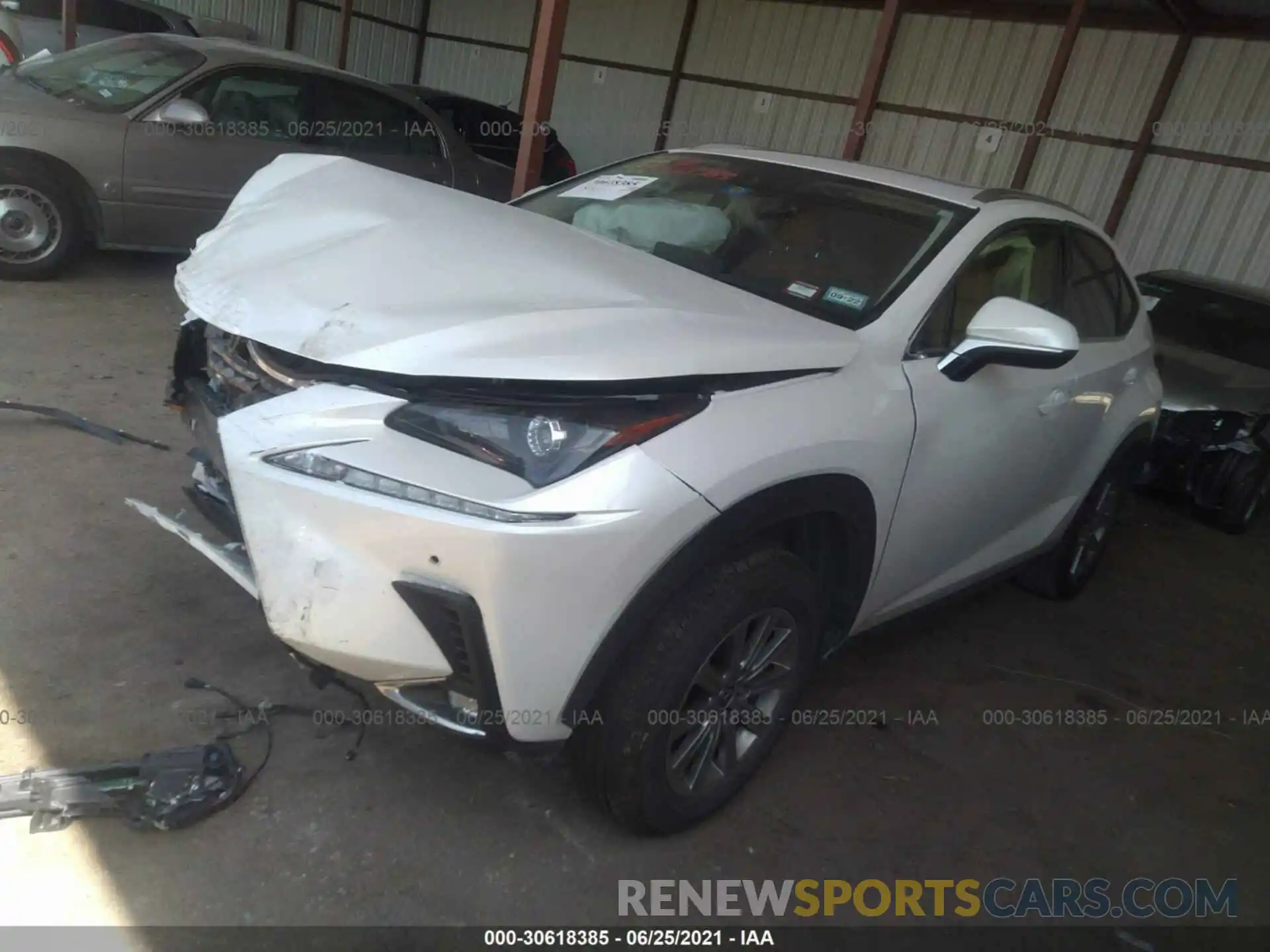 2 Фотография поврежденного автомобиля JTJDARBZ3M5022062 LEXUS NX 2021