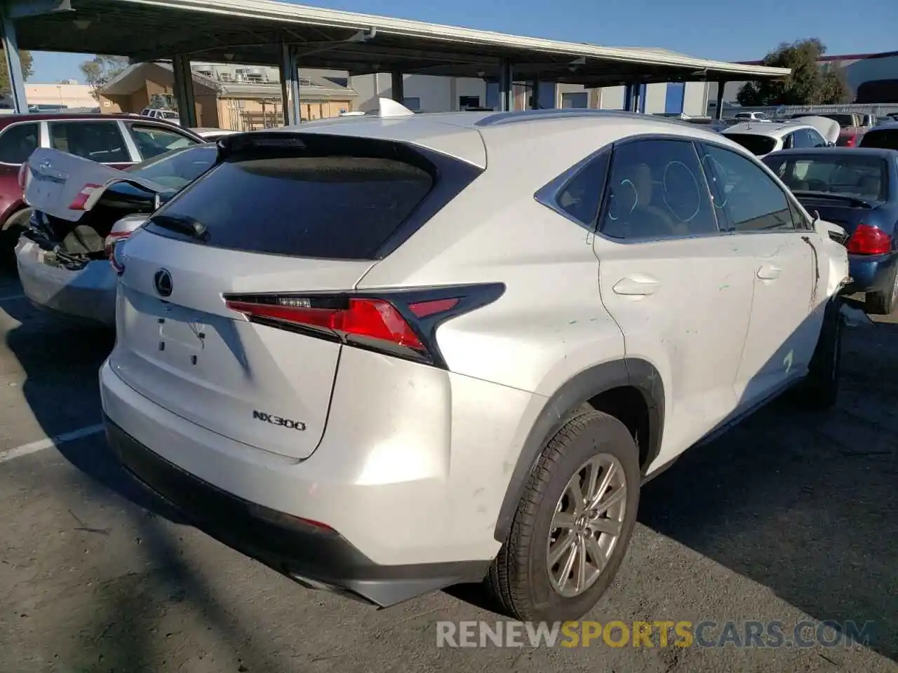 4 Фотография поврежденного автомобиля JTJDARBZ3M5023986 LEXUS NX 2021