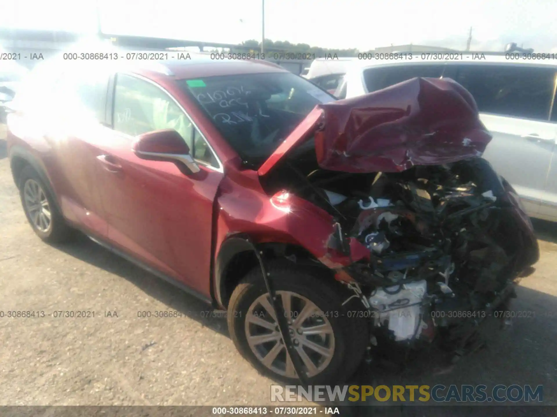 1 Photograph of a damaged car JTJDARBZ3M5029867 LEXUS NX 2021