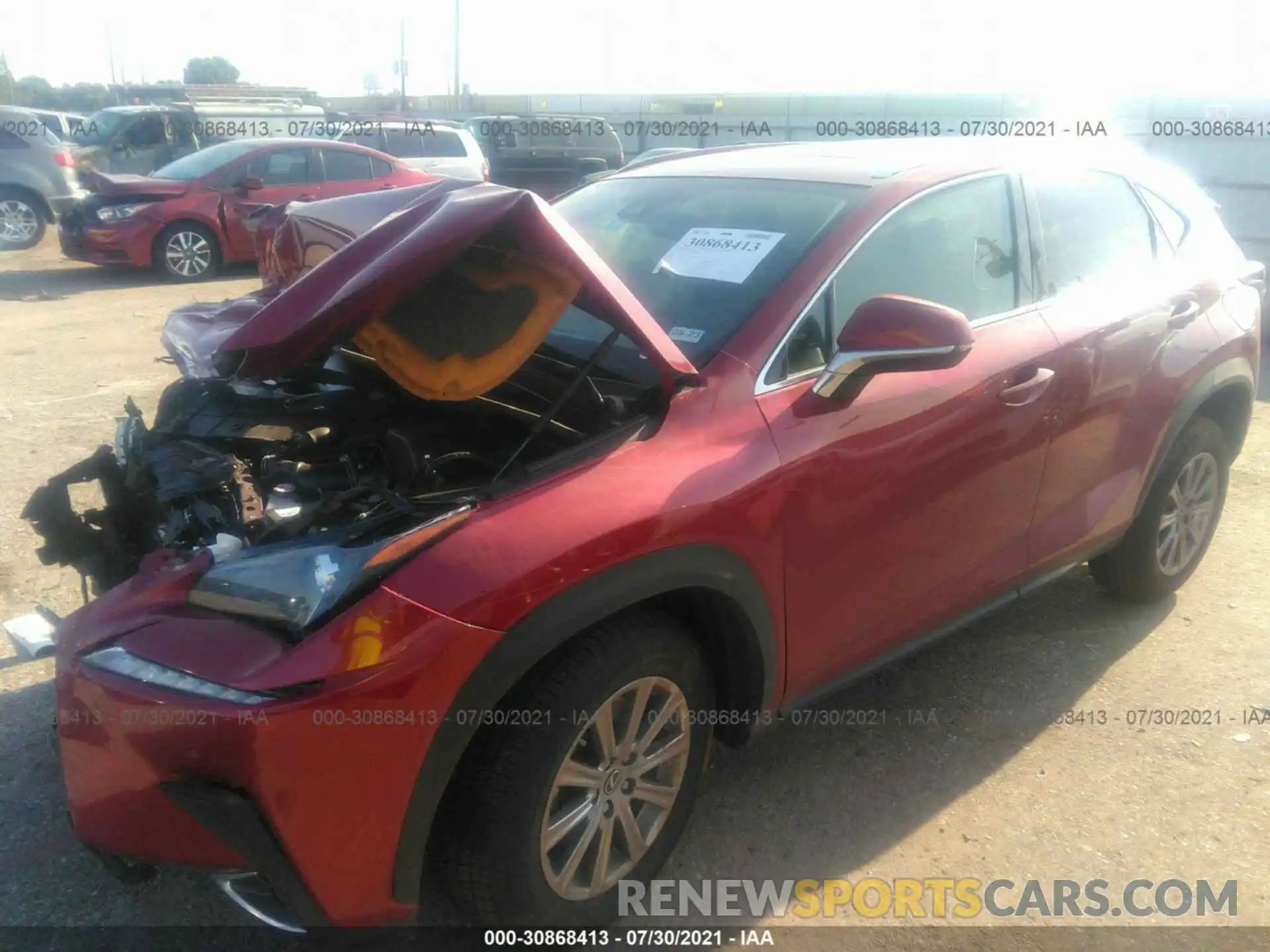 2 Photograph of a damaged car JTJDARBZ3M5029867 LEXUS NX 2021