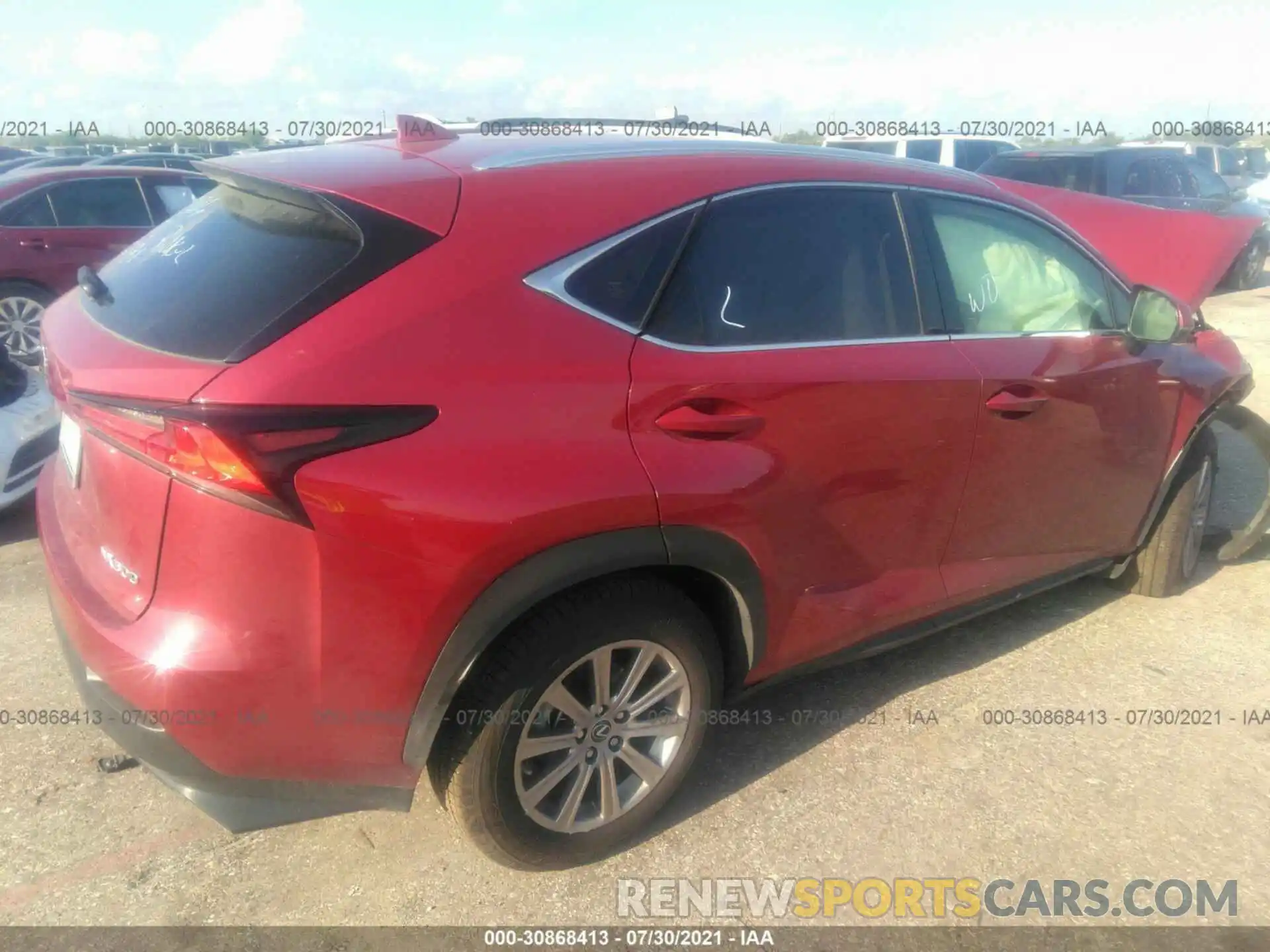 4 Фотография поврежденного автомобиля JTJDARBZ3M5029867 LEXUS NX 2021