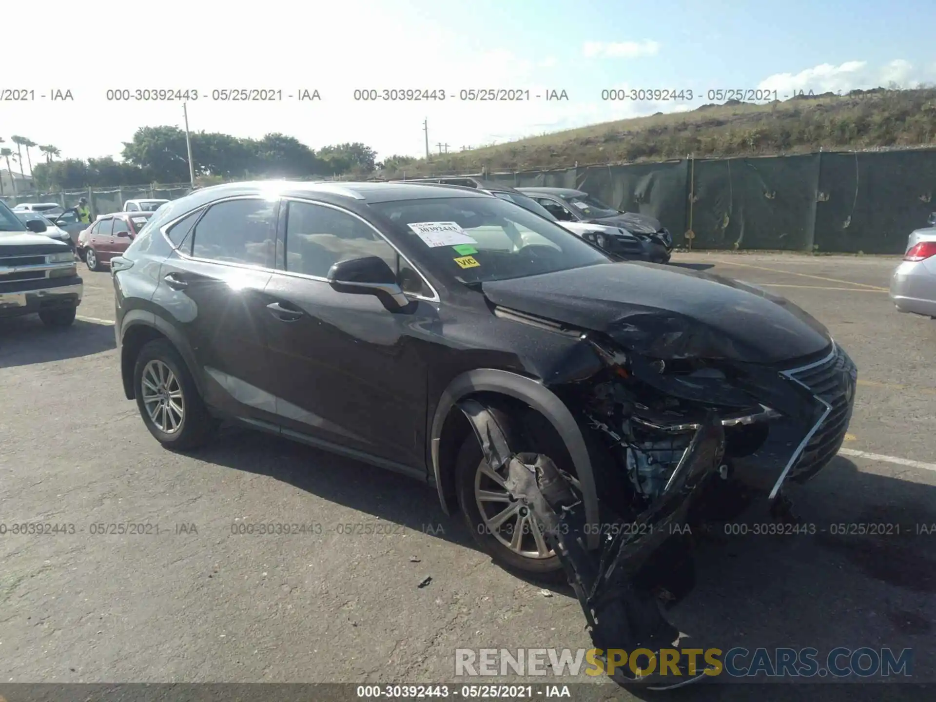 1 Photograph of a damaged car JTJDARBZ4M2183540 LEXUS NX 2021