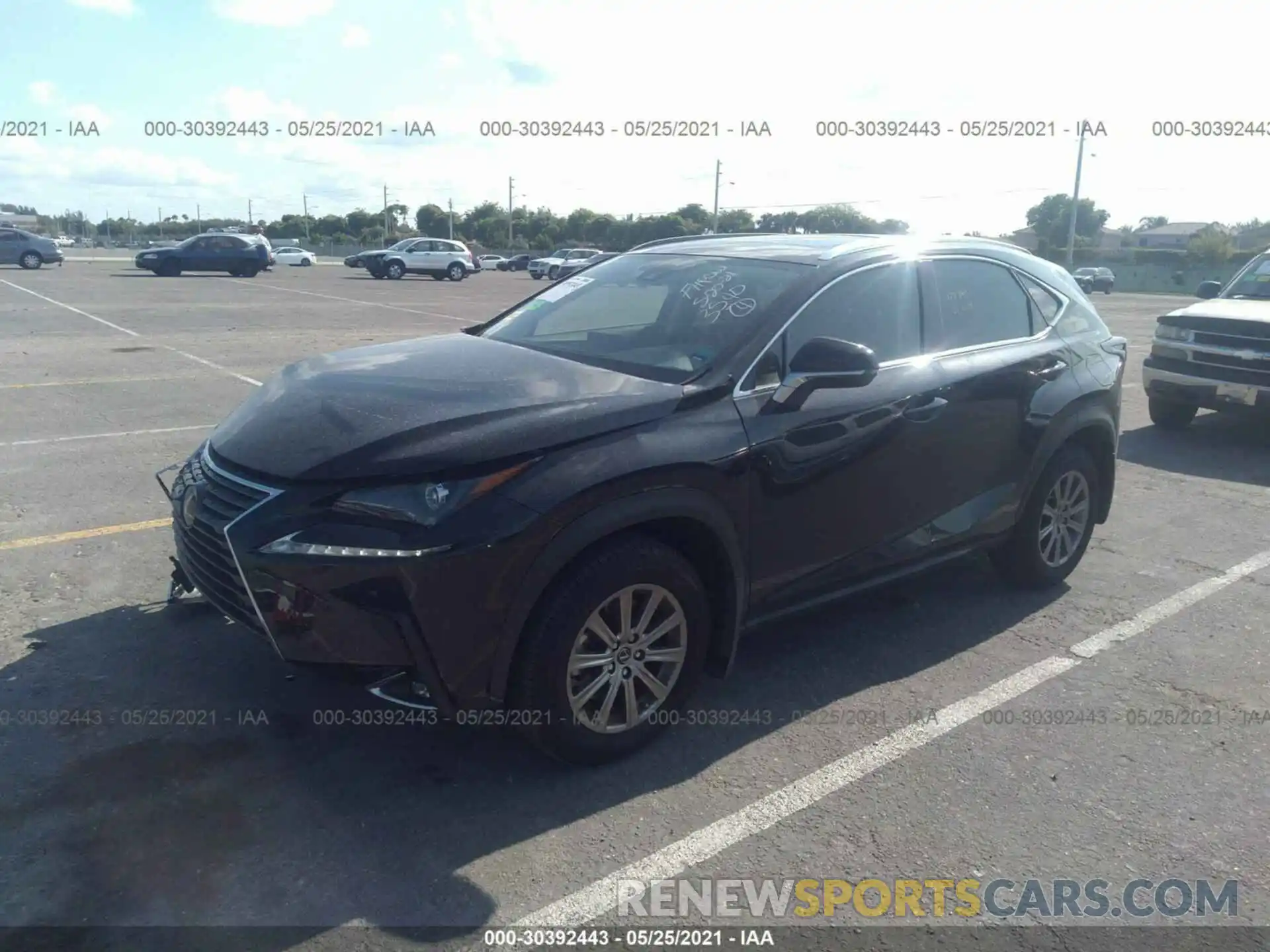 2 Фотография поврежденного автомобиля JTJDARBZ4M2183540 LEXUS NX 2021