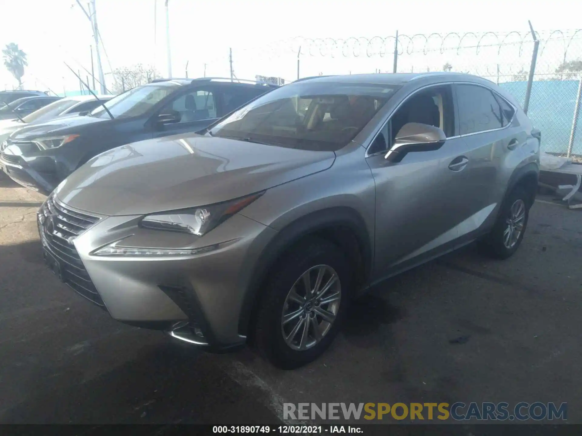 2 Photograph of a damaged car JTJDARBZ4M2201633 LEXUS NX 2021