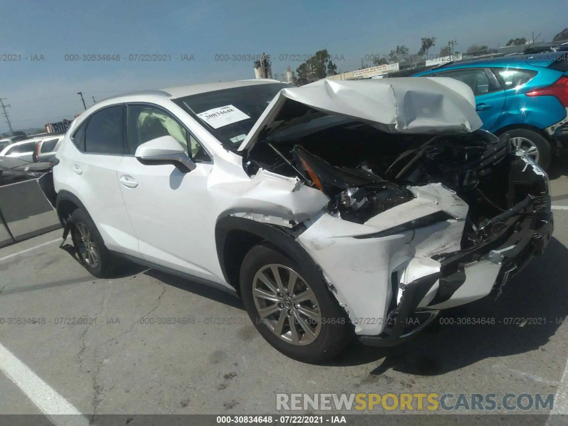 1 Photograph of a damaged car JTJDARBZ4M5025326 LEXUS NX 2021