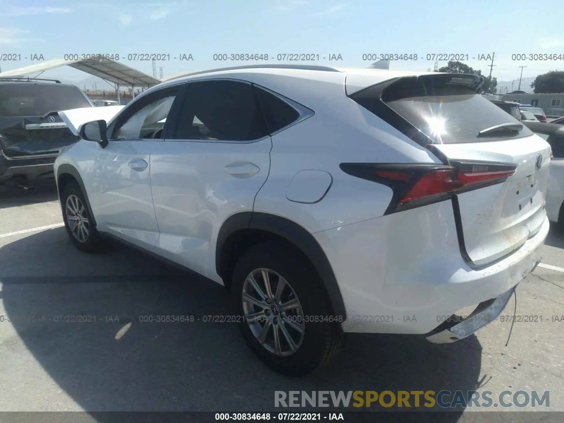 3 Фотография поврежденного автомобиля JTJDARBZ4M5025326 LEXUS NX 2021