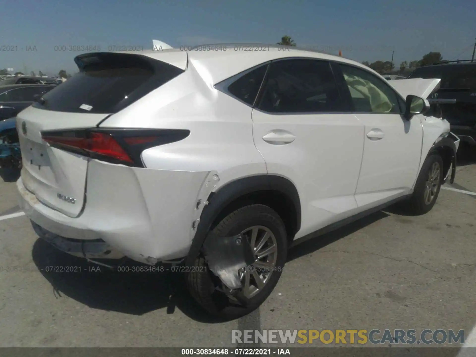 4 Фотография поврежденного автомобиля JTJDARBZ4M5025326 LEXUS NX 2021