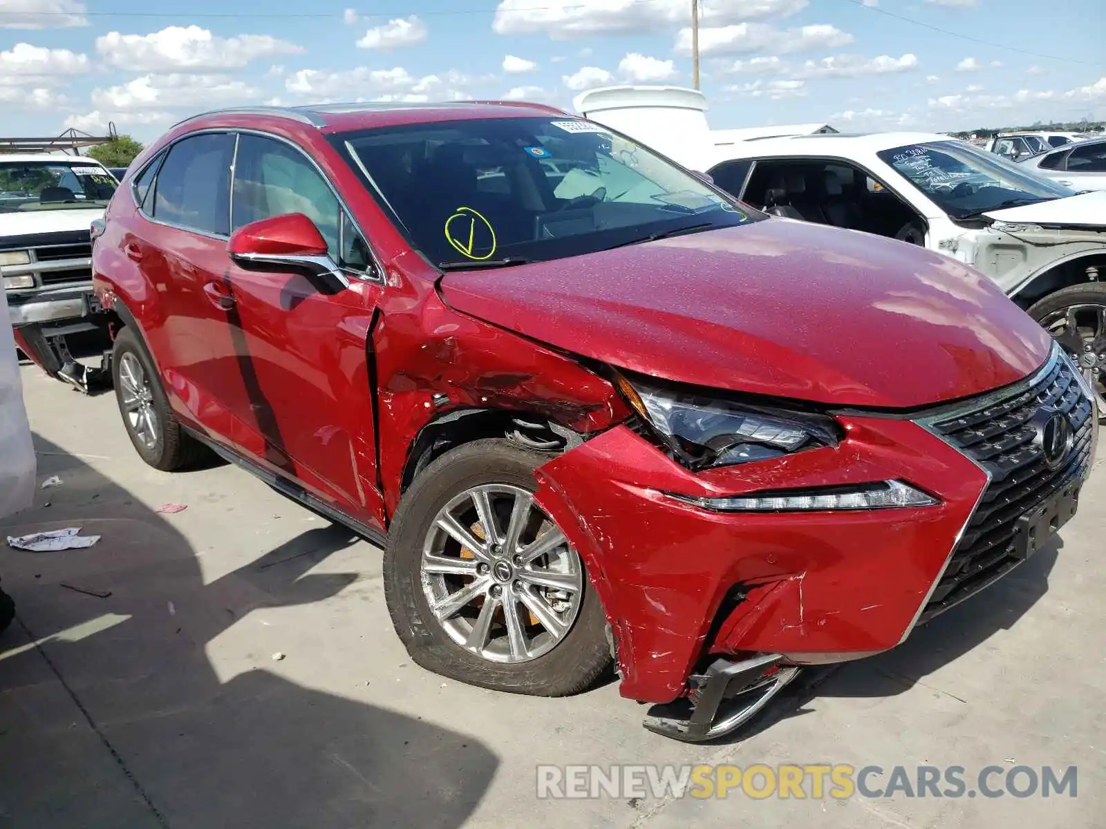 1 Photograph of a damaged car JTJDARBZ4M5026718 LEXUS NX 2021