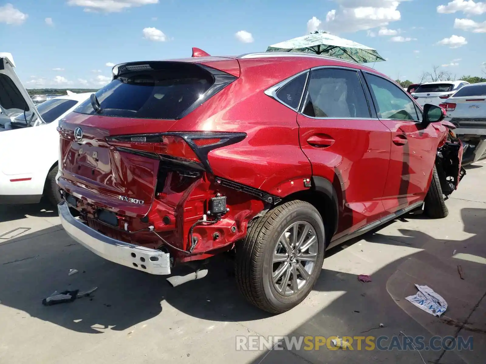 4 Photograph of a damaged car JTJDARBZ4M5026718 LEXUS NX 2021