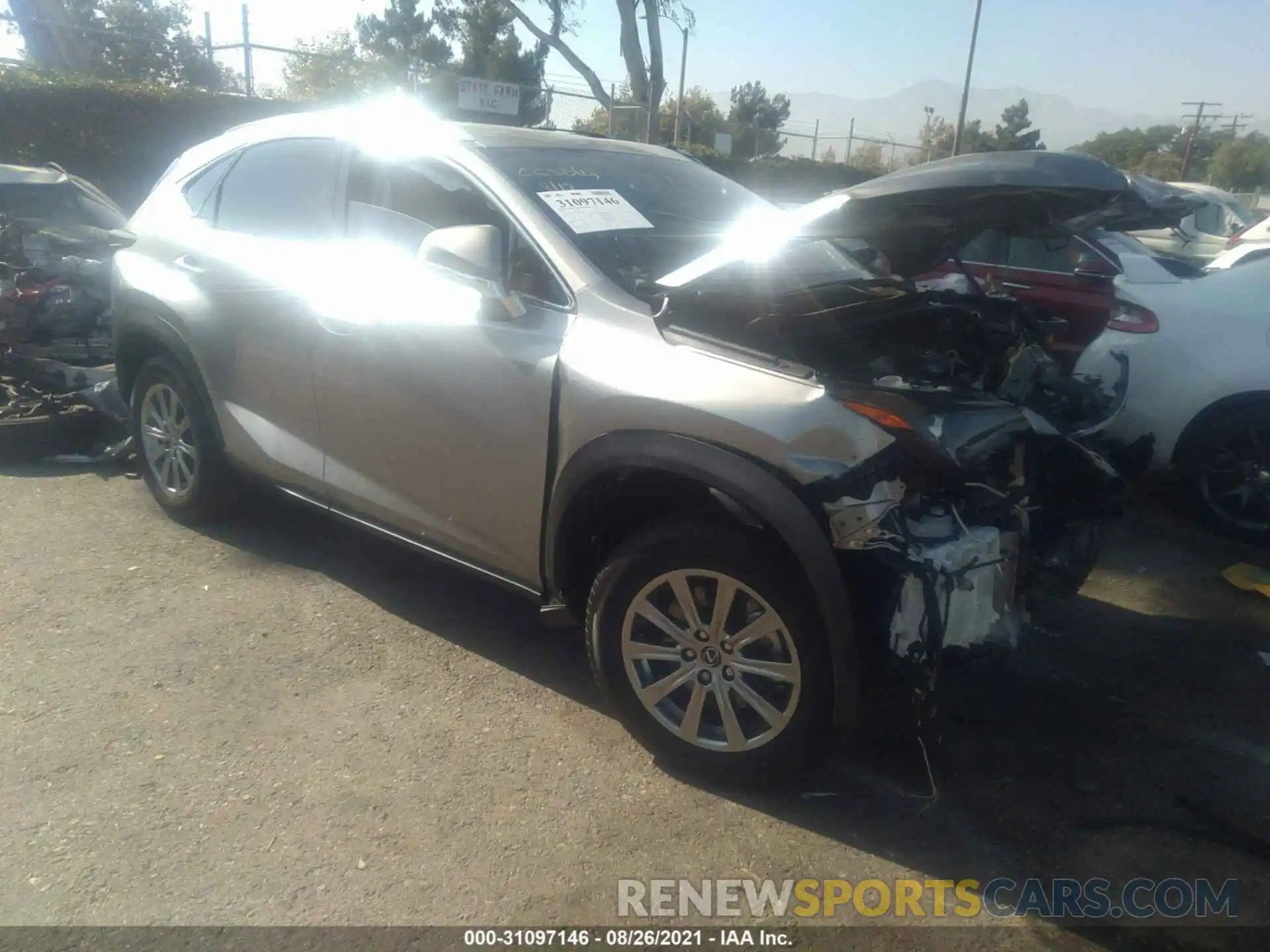 1 Photograph of a damaged car JTJDARBZ5M2190867 LEXUS NX 2021