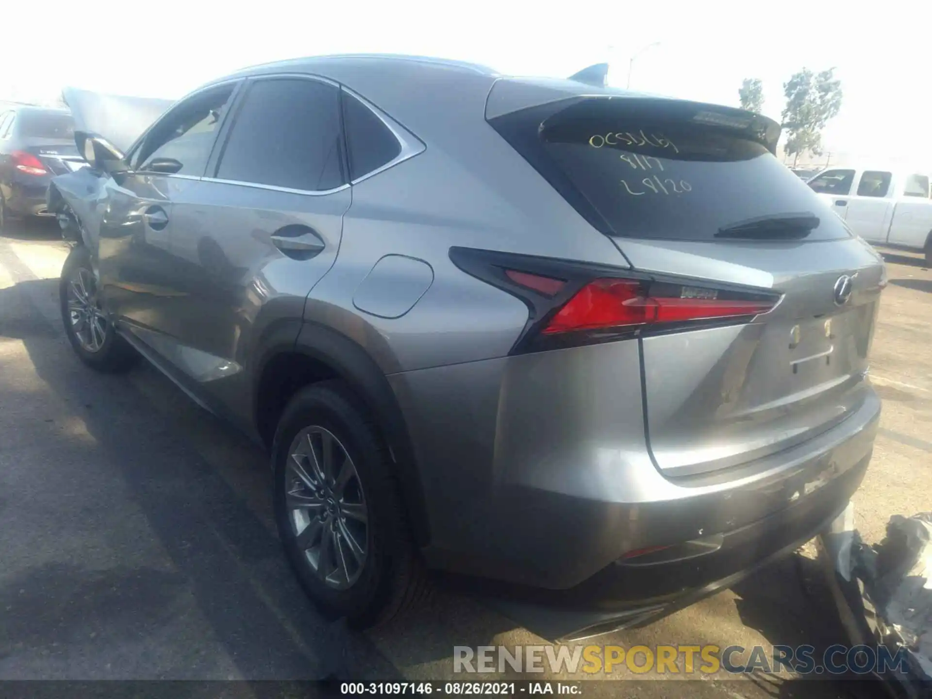 3 Фотография поврежденного автомобиля JTJDARBZ5M2190867 LEXUS NX 2021