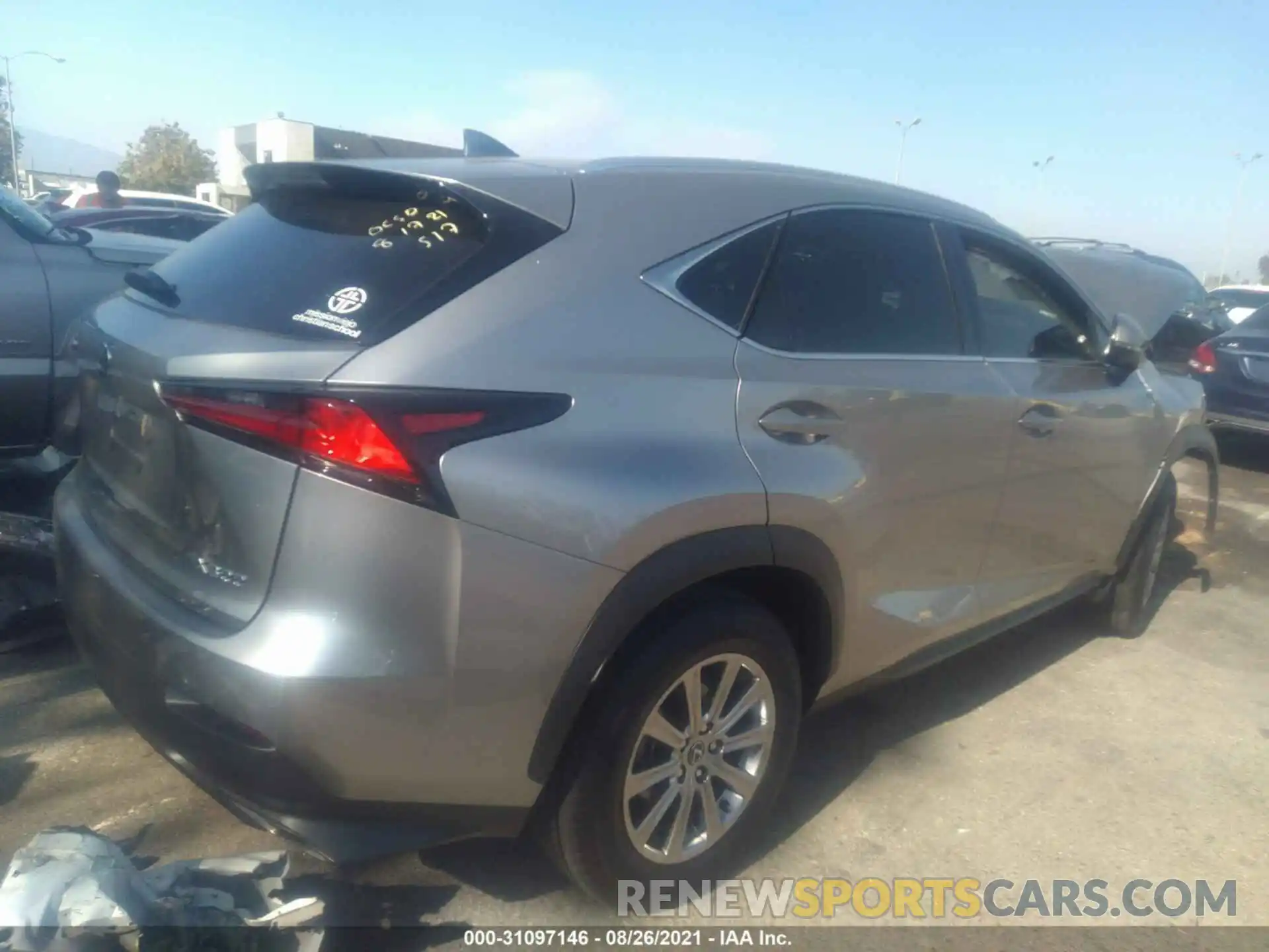 4 Фотография поврежденного автомобиля JTJDARBZ5M2190867 LEXUS NX 2021