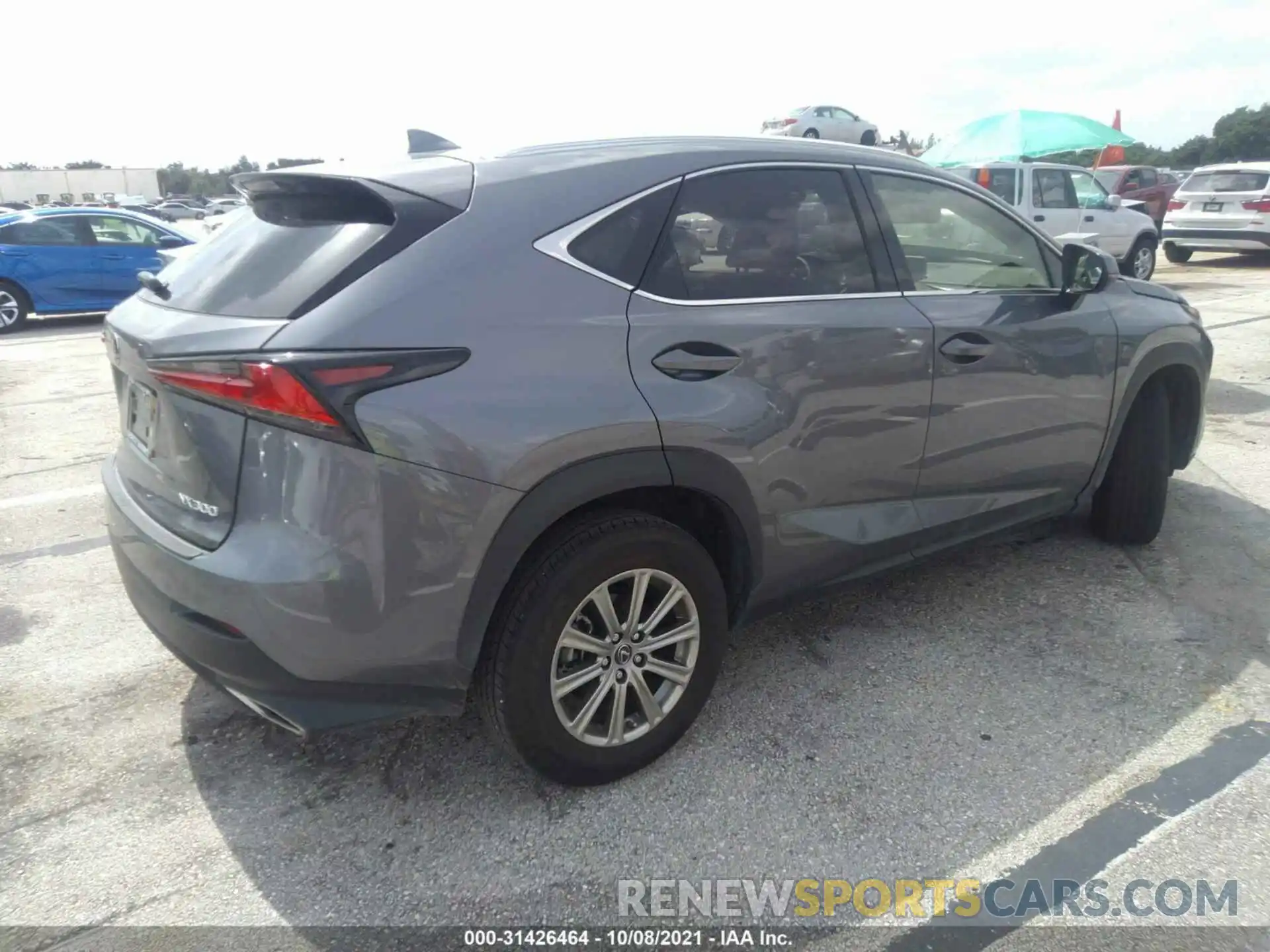 4 Фотография поврежденного автомобиля JTJDARBZ5M2191016 LEXUS NX 2021