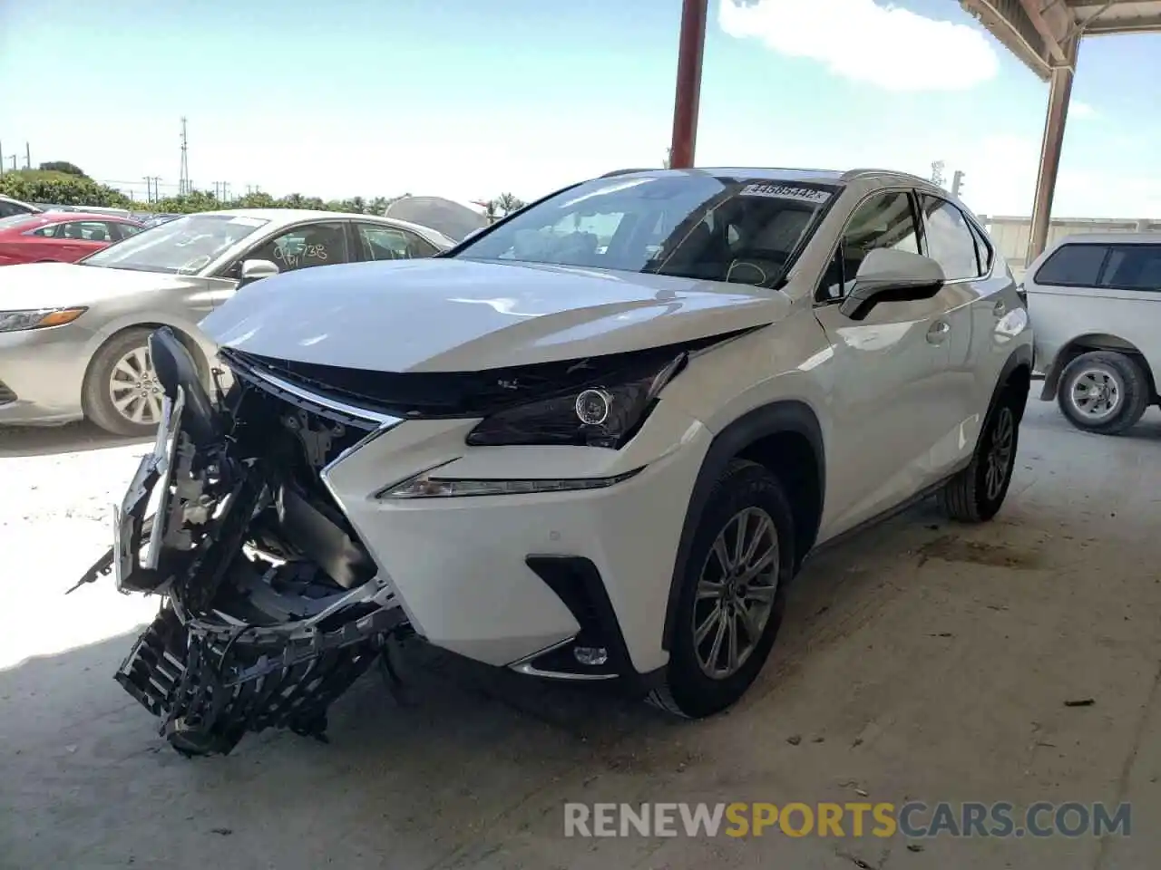 2 Фотография поврежденного автомобиля JTJDARBZ5M5030261 LEXUS NX 2021